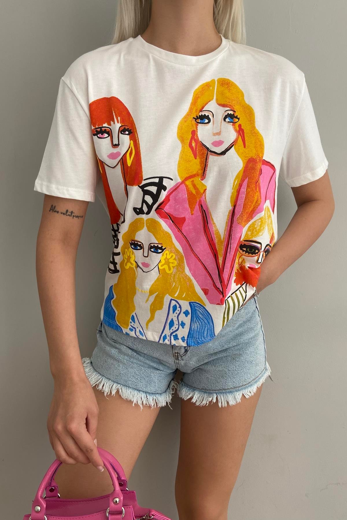 KIZ BASKILI TSHIRT