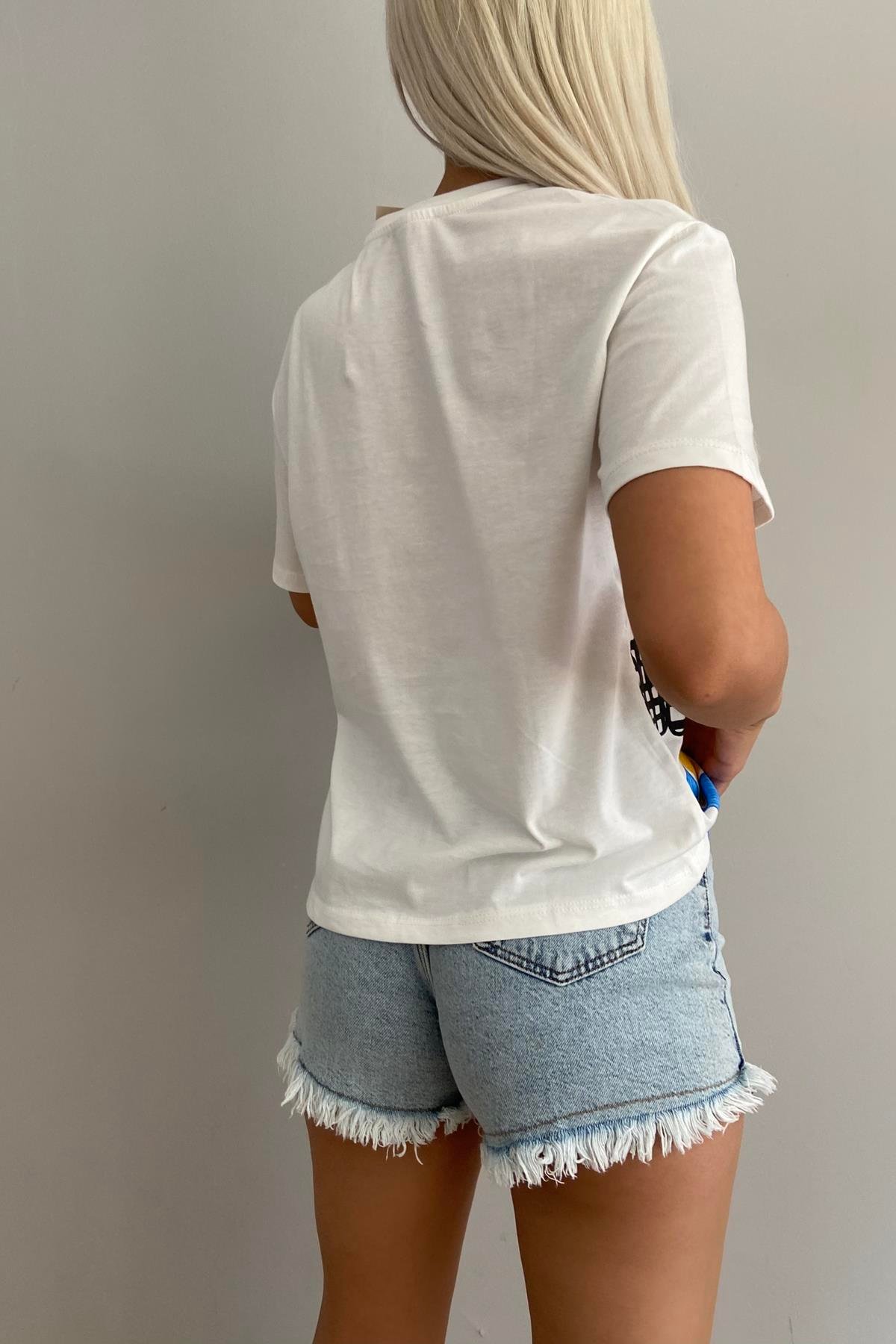 KIZ BASKILI TSHIRT