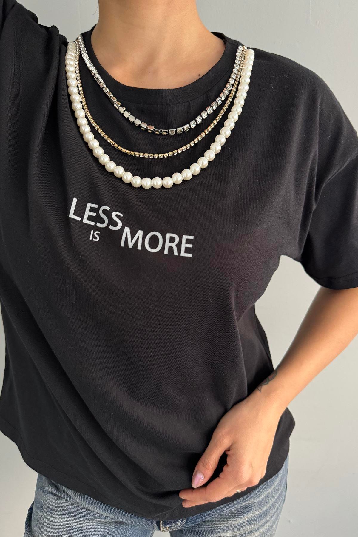 KOLYE DETAYLI TSHIRT