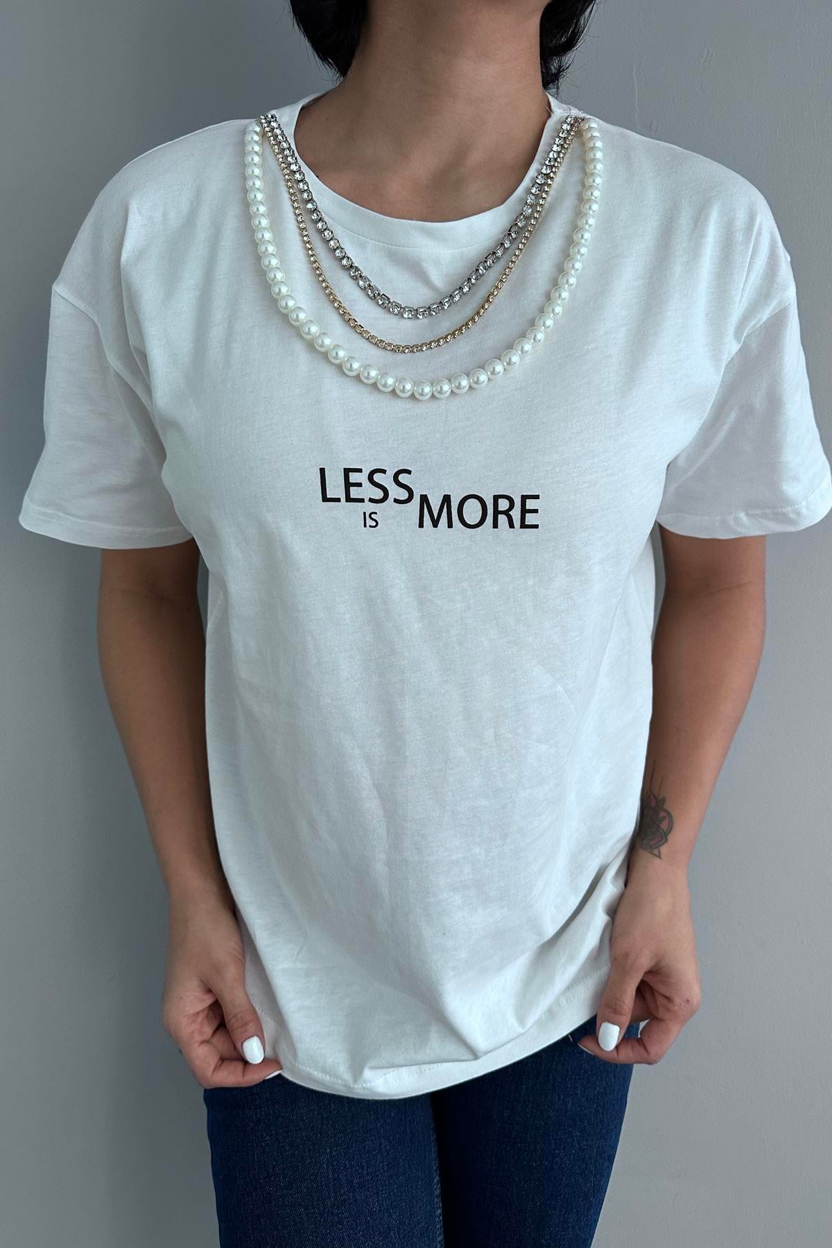 KOLYE DETAYLI TSHIRT