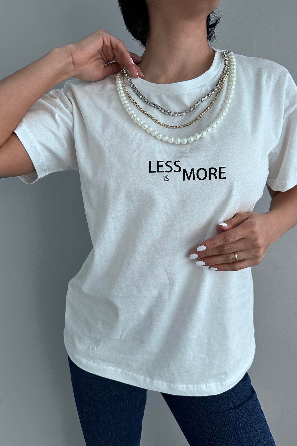 KOLYE DETAYLI TSHIRT
