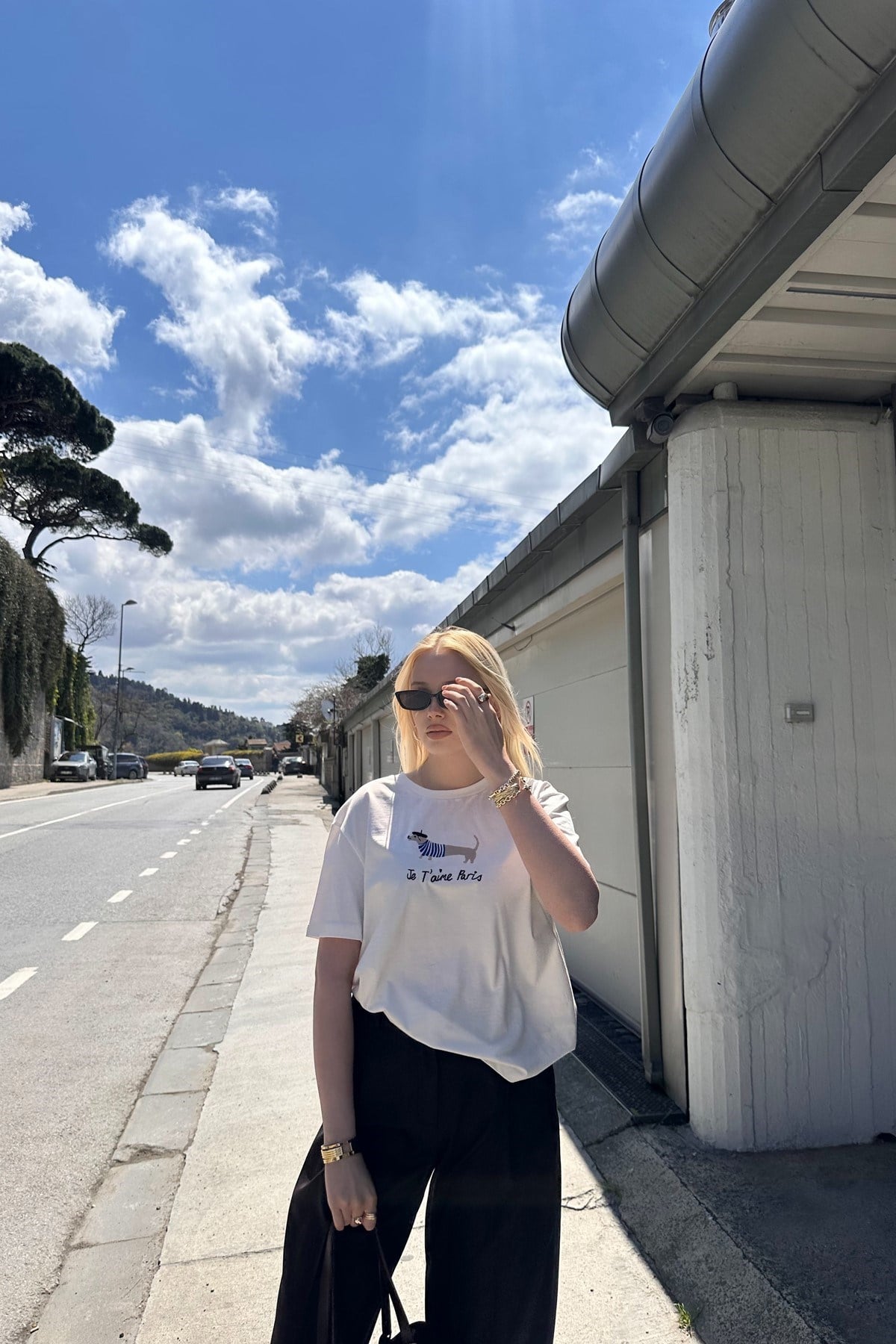 KÖPEK NAKIŞLI KISA KOLLU TSHIRT