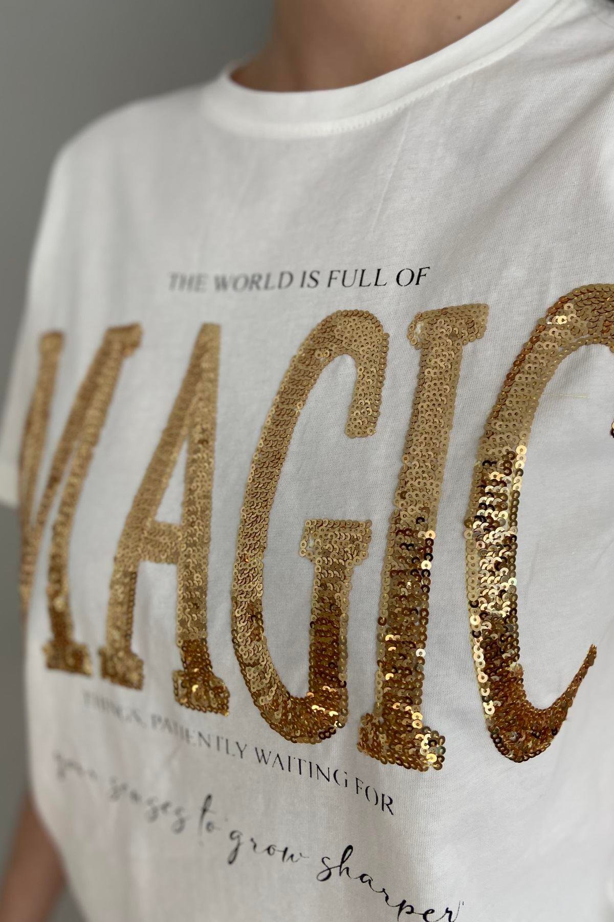 MAGİC PUL PAYET NAKIŞLI TSHIRT