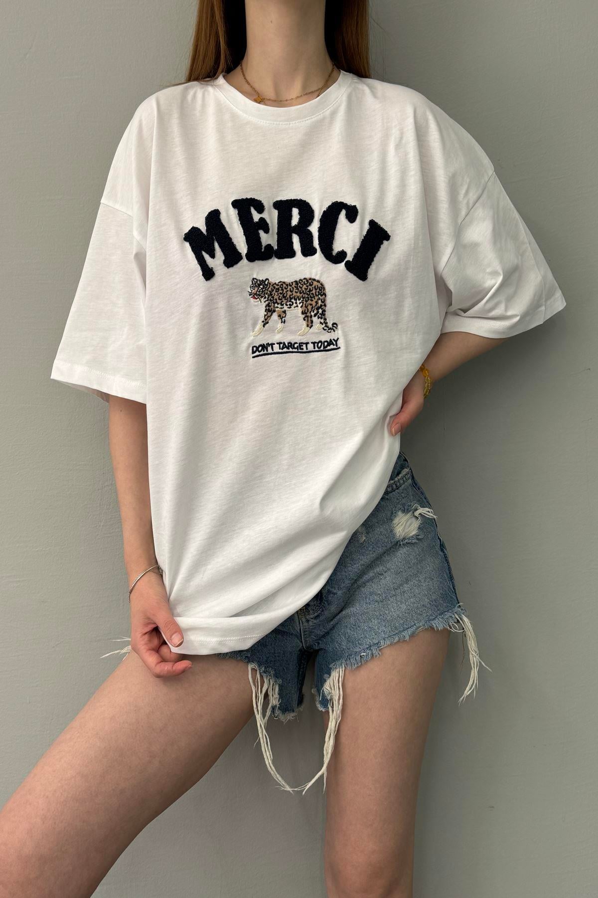 MERCİ BASKILI TSHIRT