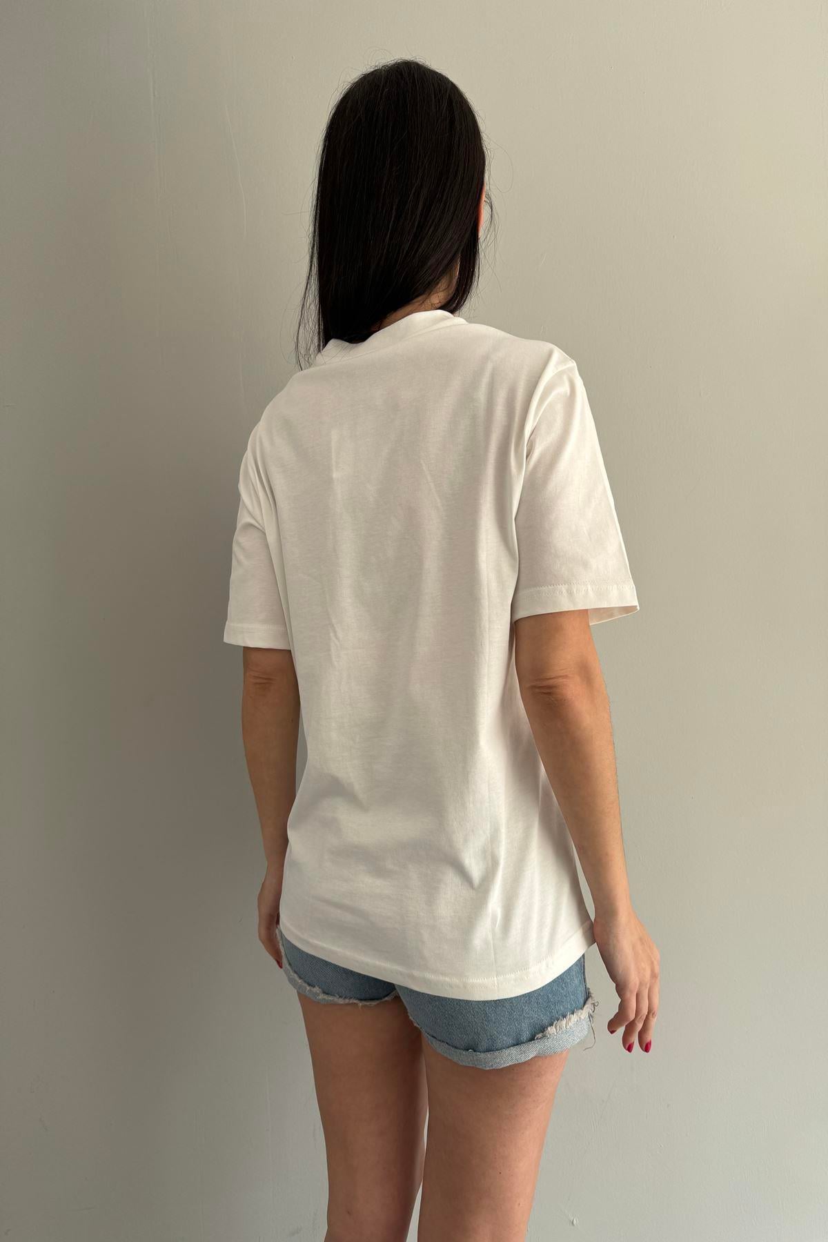 NAKIŞ DETAY TSHIRT