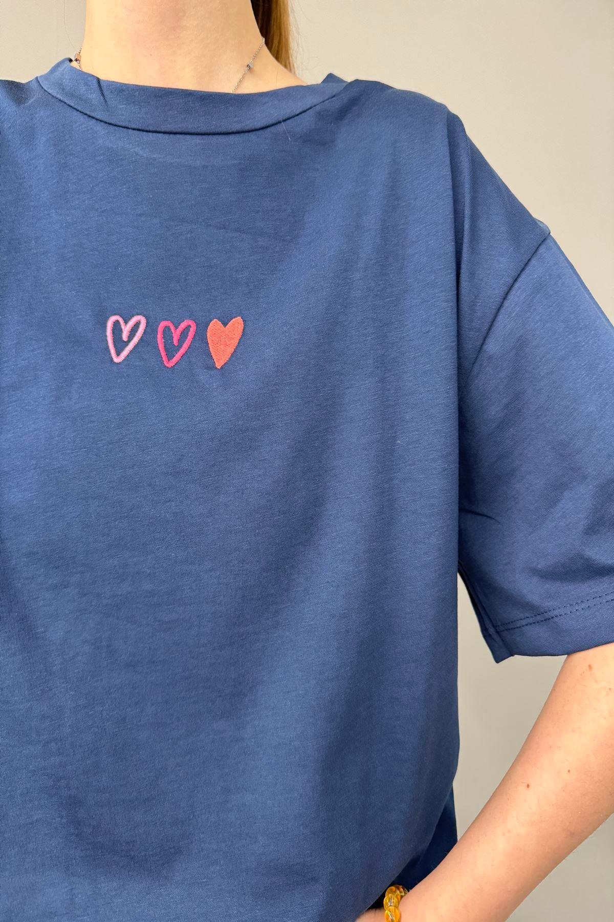 NAKIŞLI CROP TSHIRT