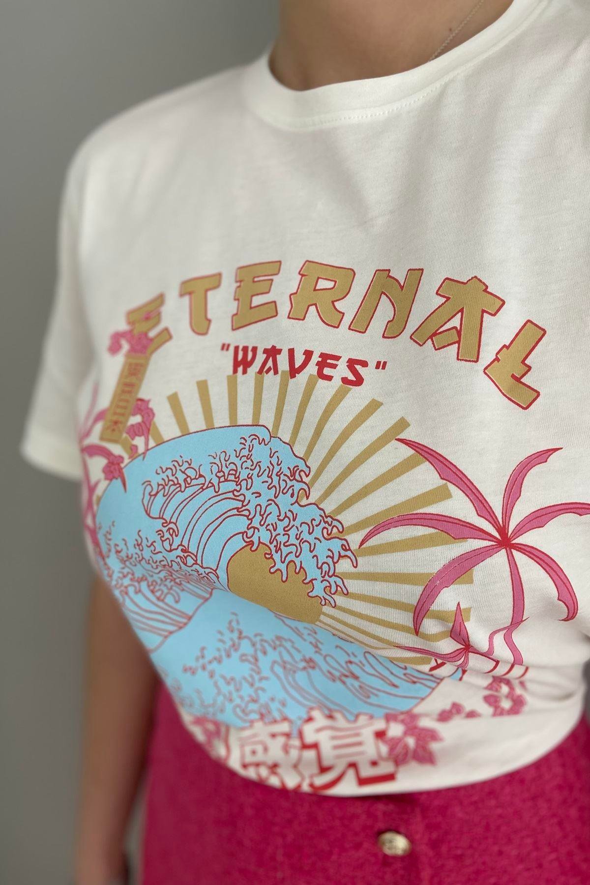 PALMİYE BASKILI TSHIRT