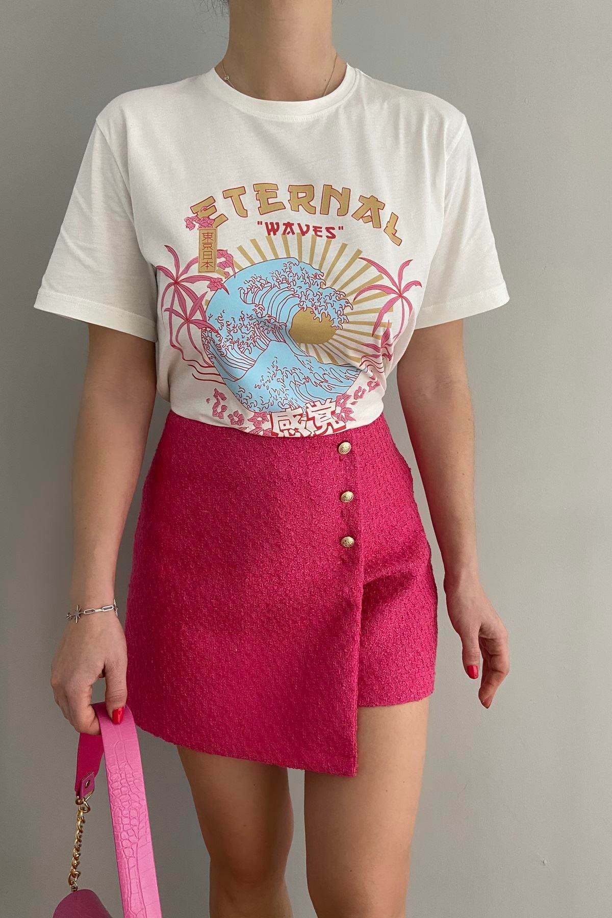 PALMİYE BASKILI TSHIRT