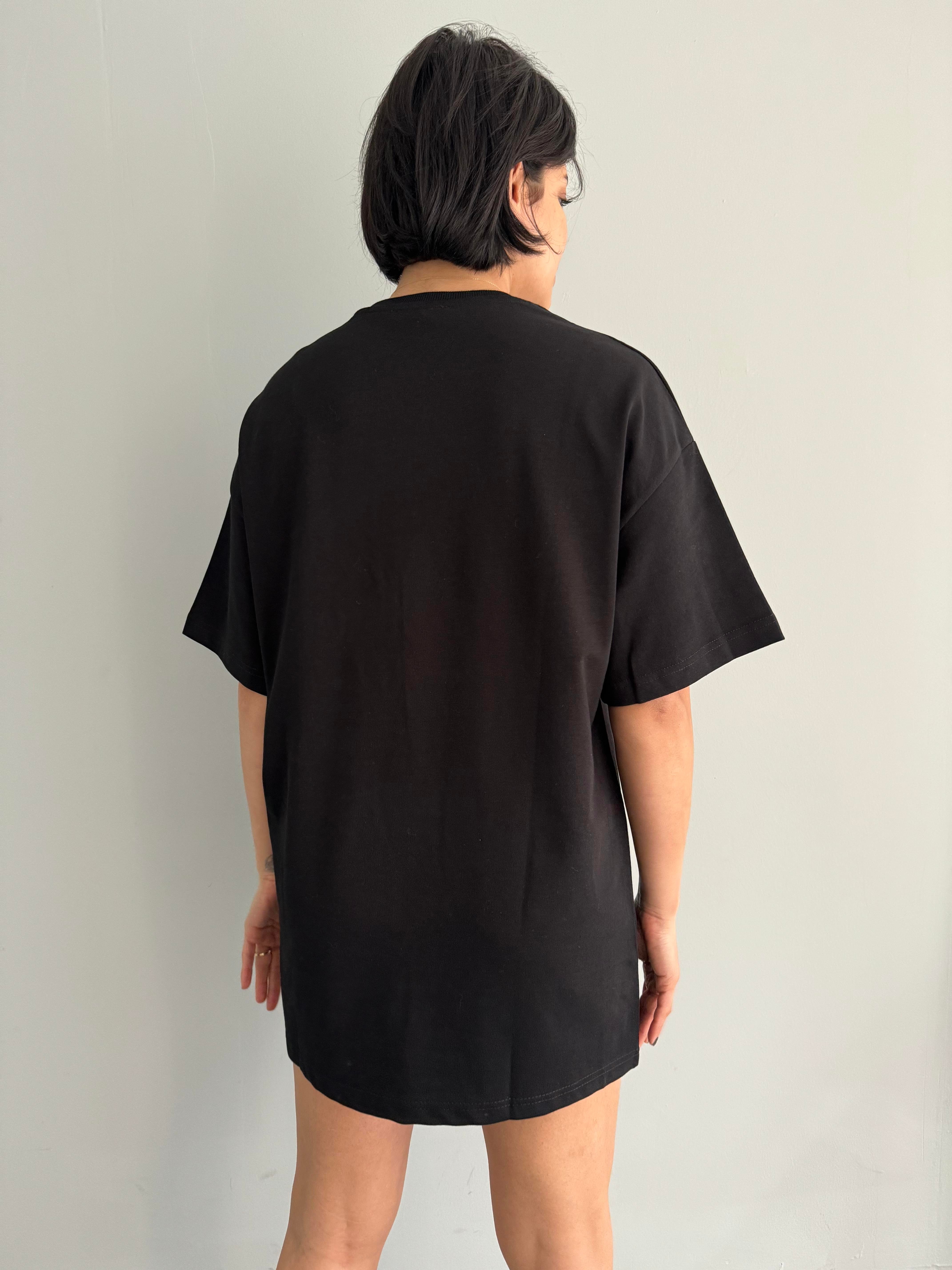 PAMUKLU OVERSİZE TSHIRT