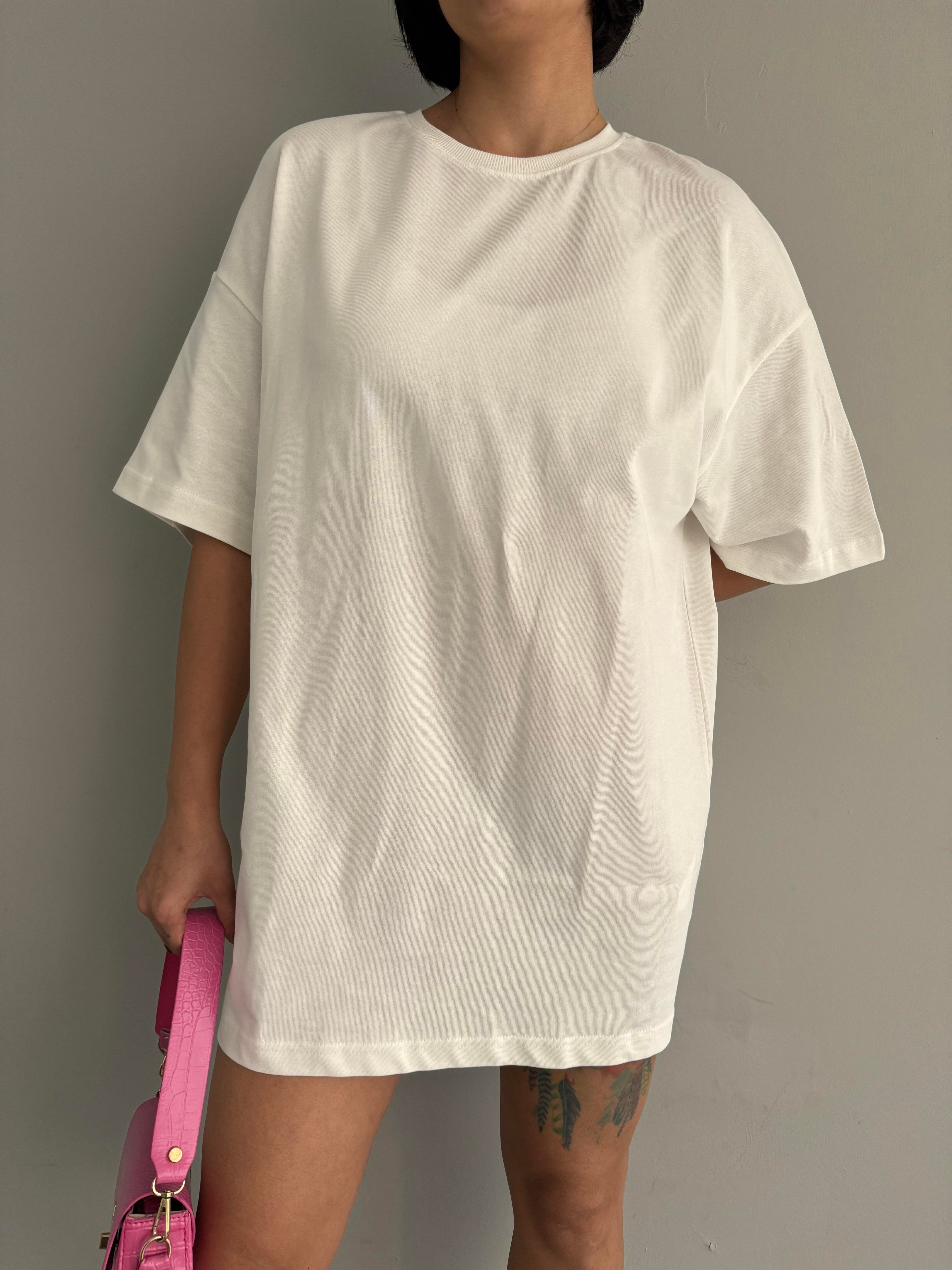 PAMUKLU OVERSİZE TSHIRT