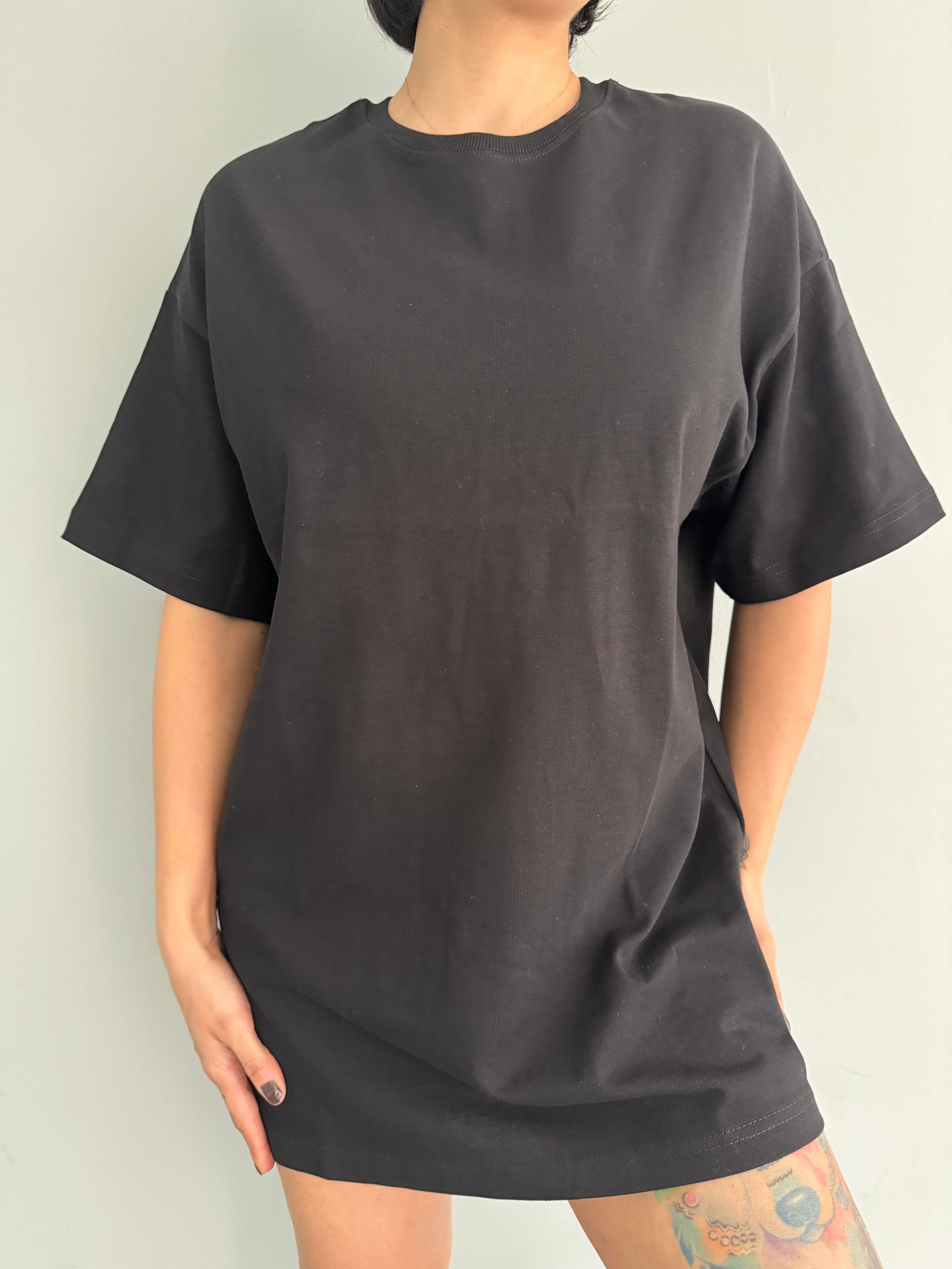 PAMUKLU OVERSİZE TSHIRT