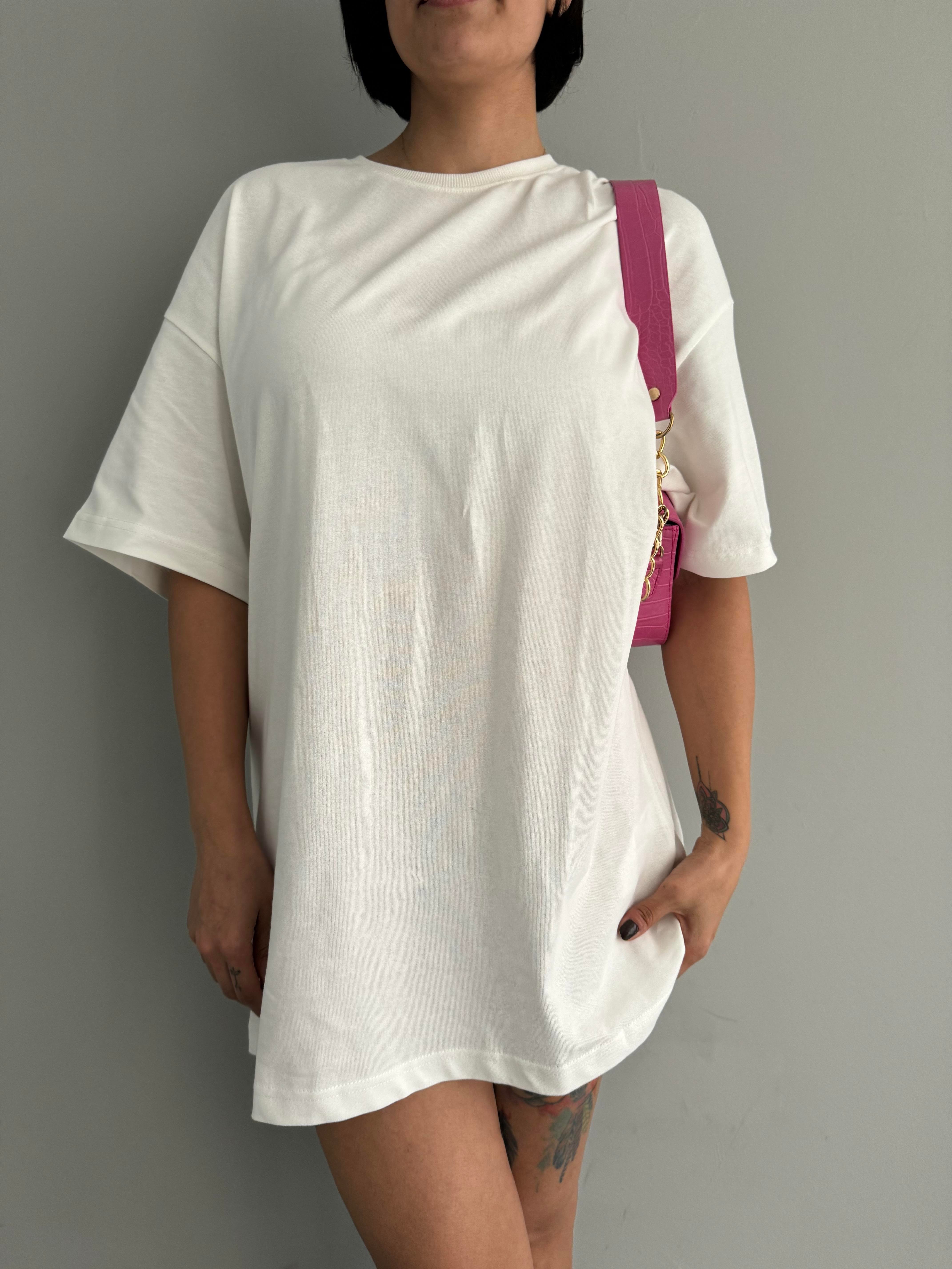 PAMUKLU OVERSİZE TSHIRT