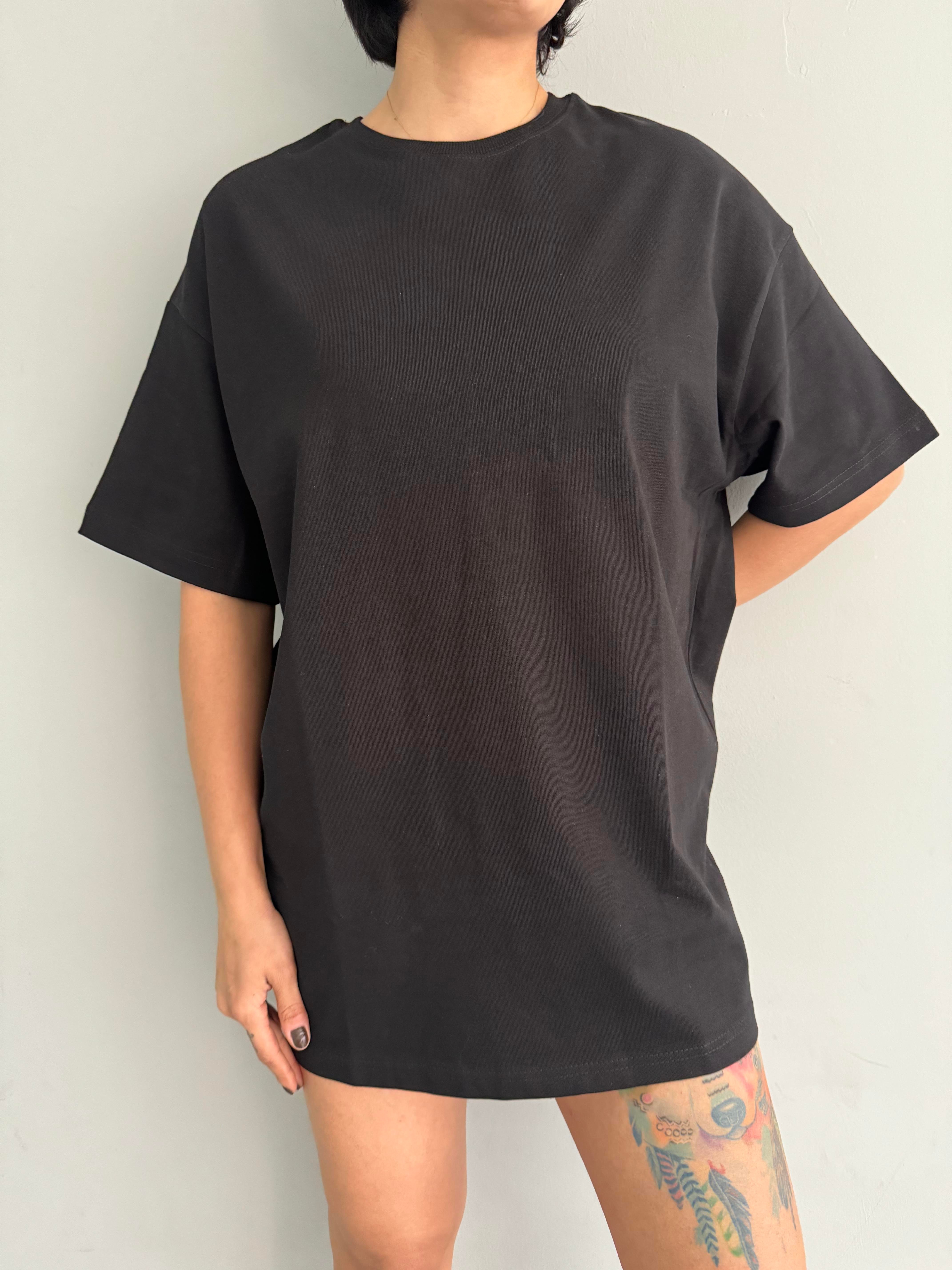 PAMUKLU OVERSİZE TSHIRT