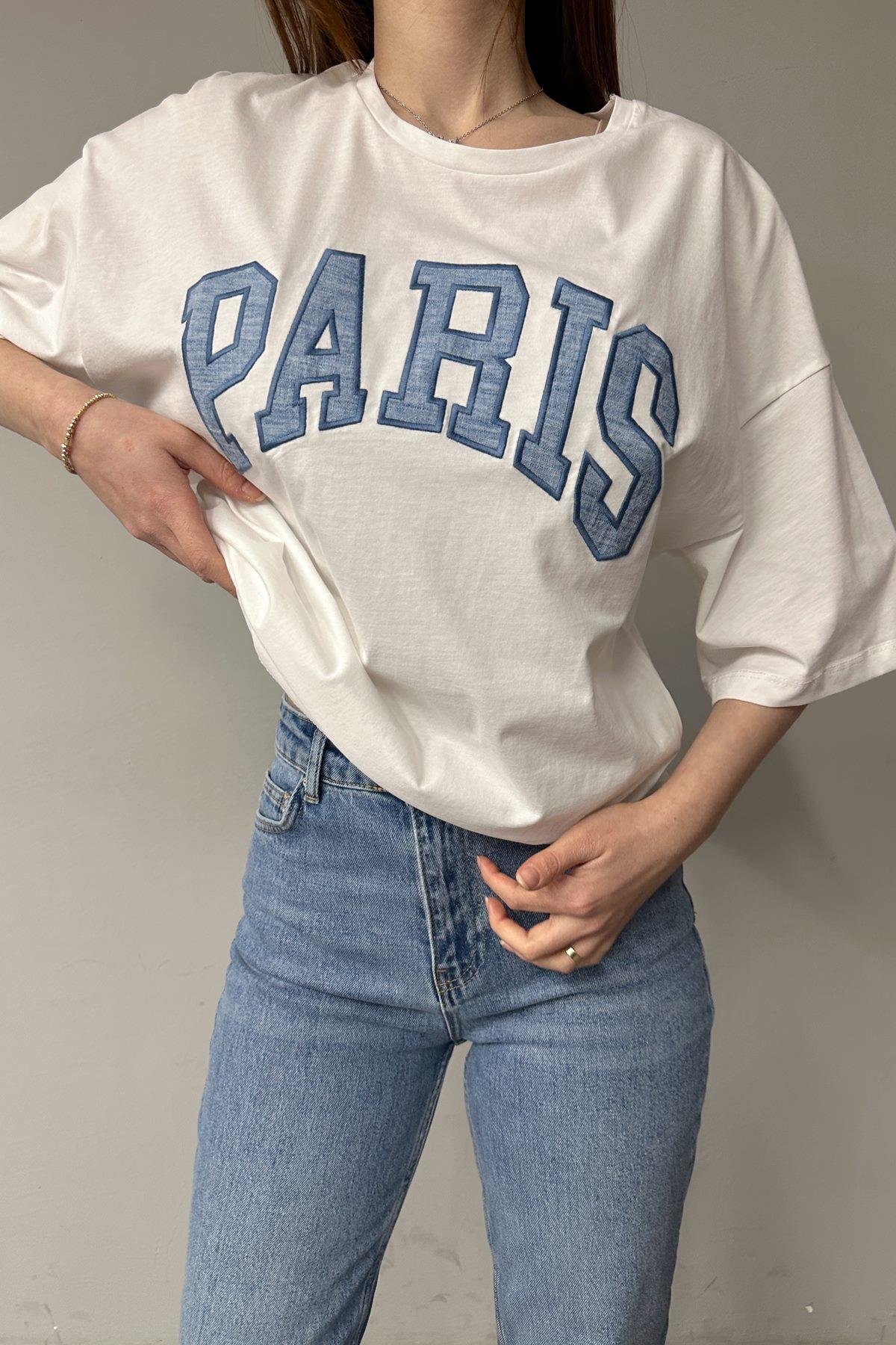 PARİS NAKIŞLI TSHIRT
