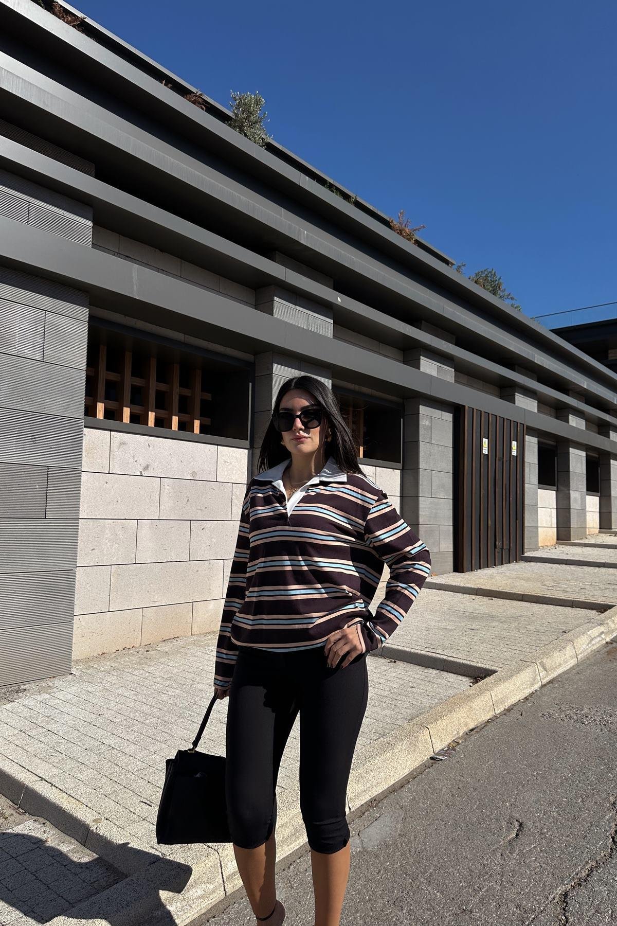 POLO YAKA SWEATSHIRT