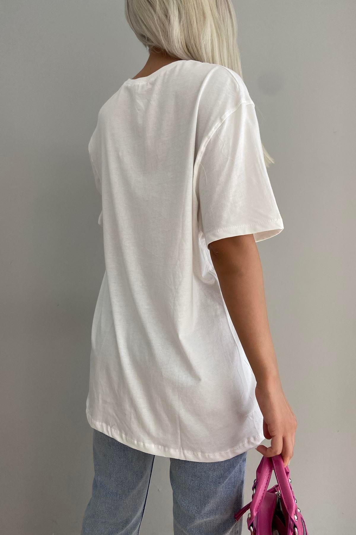 RENKLİ NAKIŞLI TSHIRT