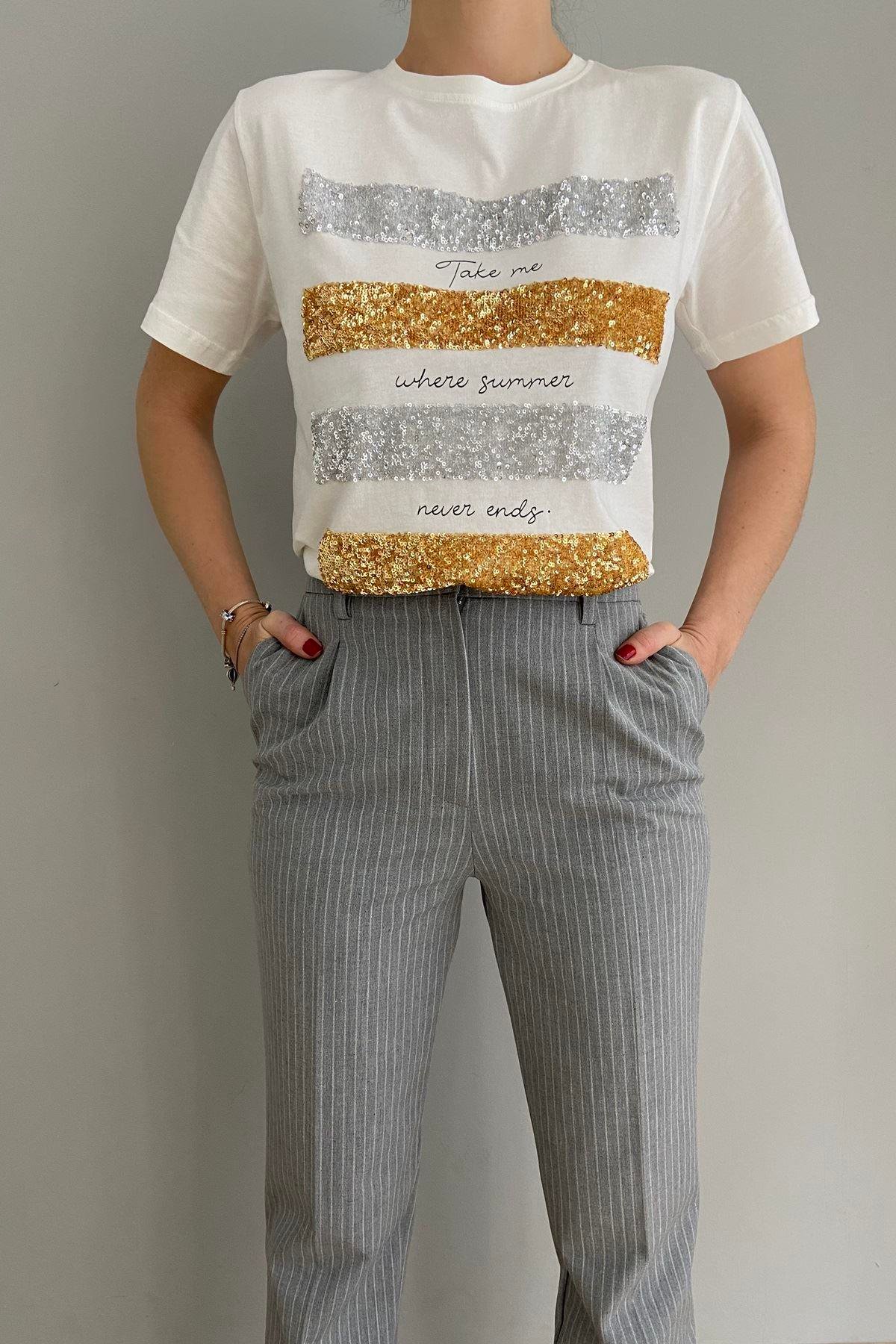 TAKE ME PUL PAYET TSHIRT