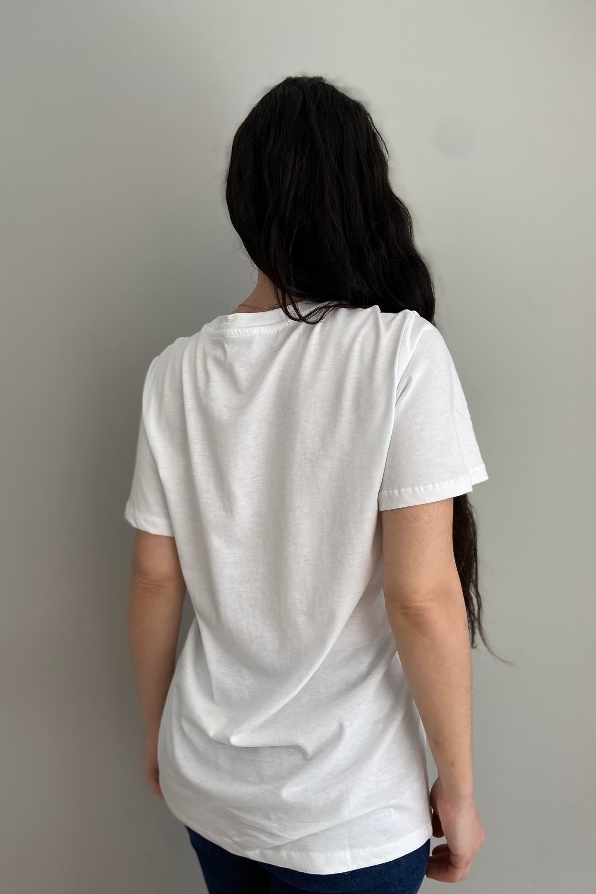 TAŞ BASKILI TSHIRT