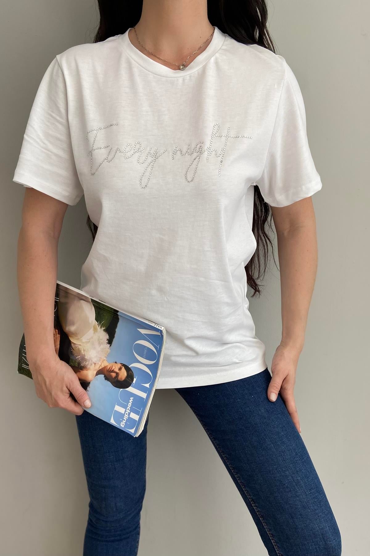 TAŞ BASKILI TSHIRT