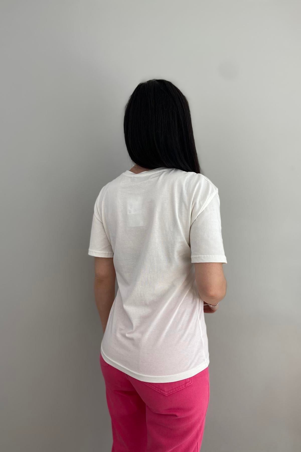 TAŞ DETAY TSHIRT