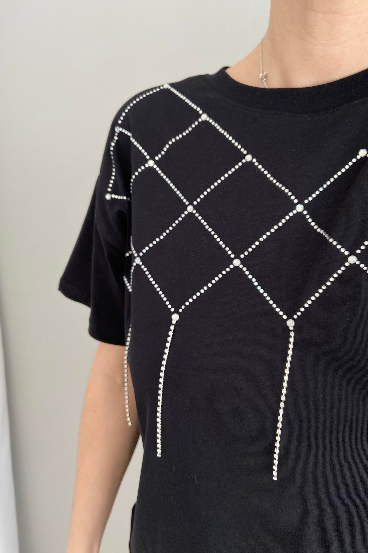 TAŞ DETAY TSHIRT