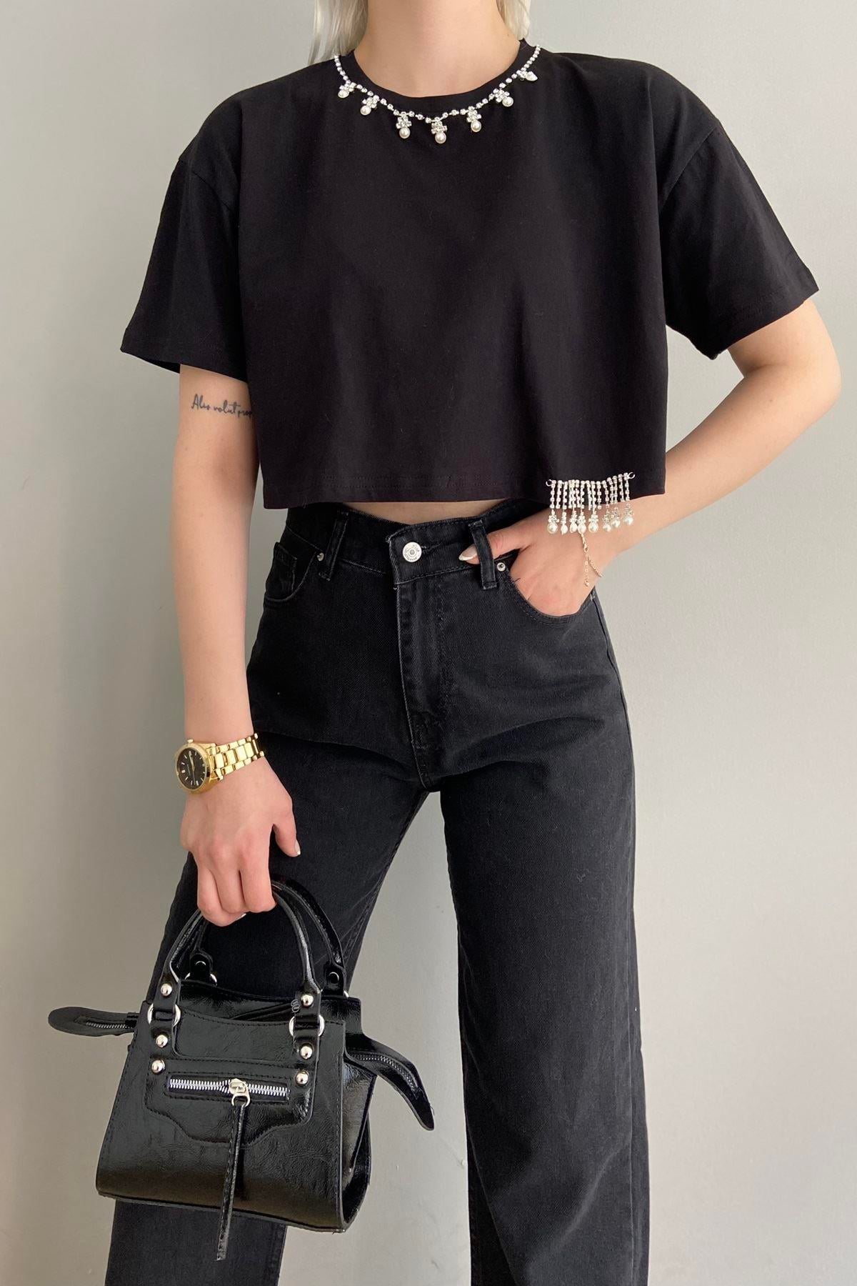 TAŞ DETAY TSHIRT
