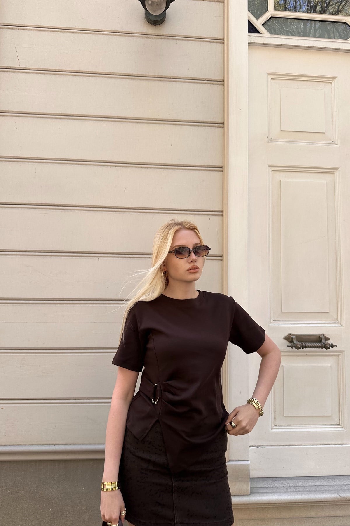 TOKA DETAYLI TSHIRT