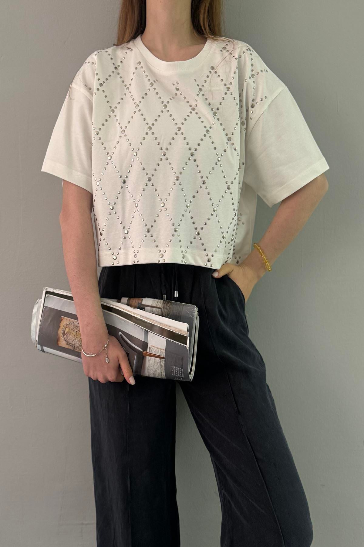 TROK DETAYLI TSHIRT