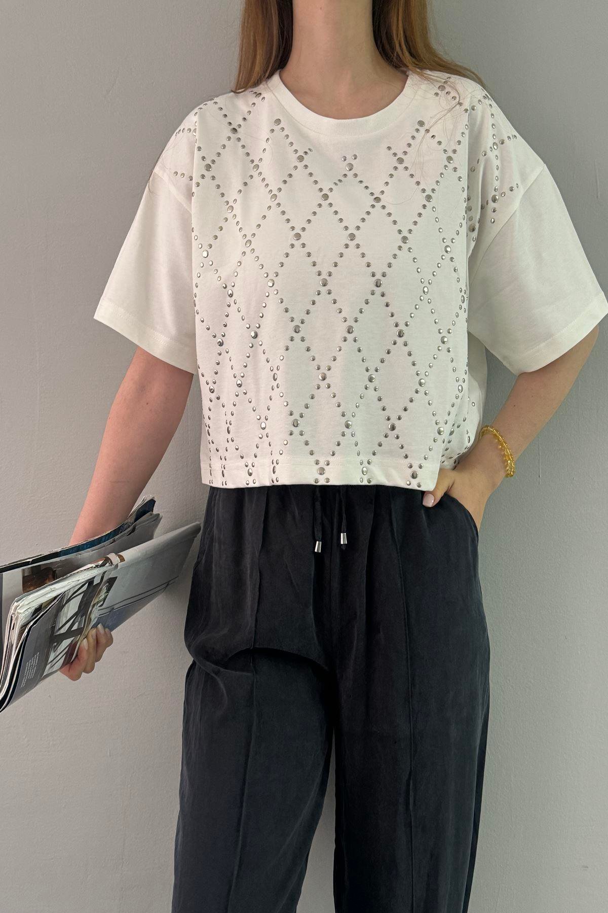 TROK DETAYLI TSHIRT