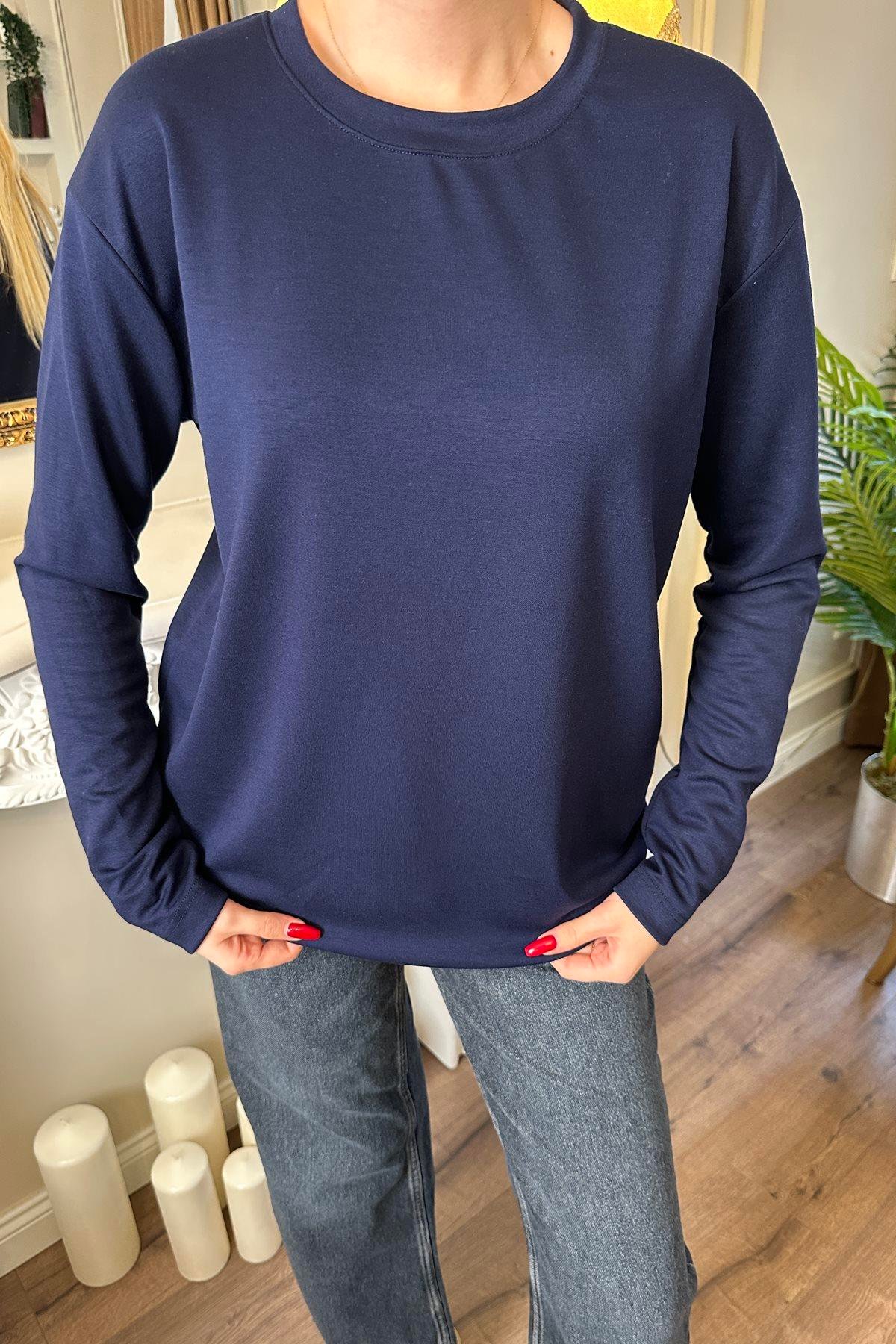 UZUN KOLLU MODAL TSHIRT