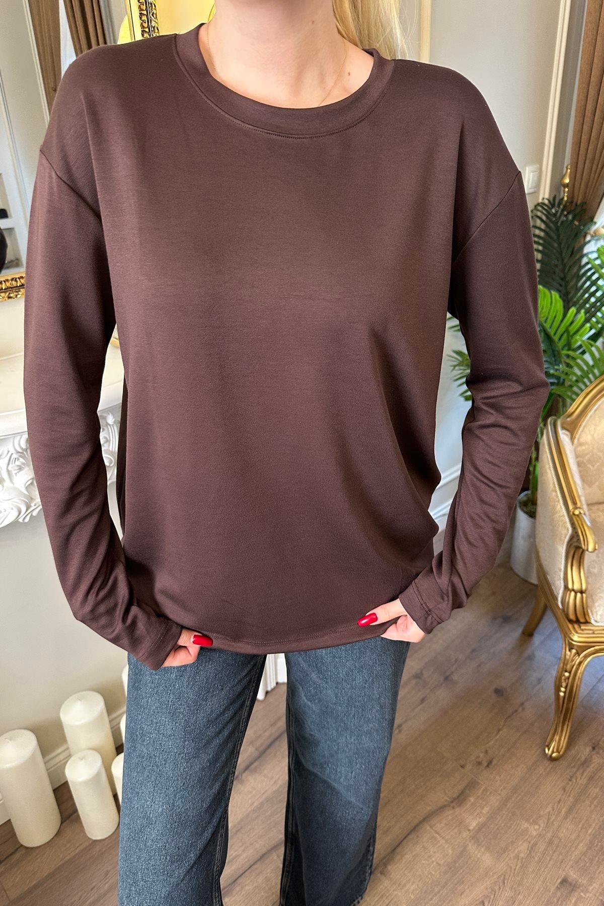 UZUN KOLLU MODAL TSHIRT