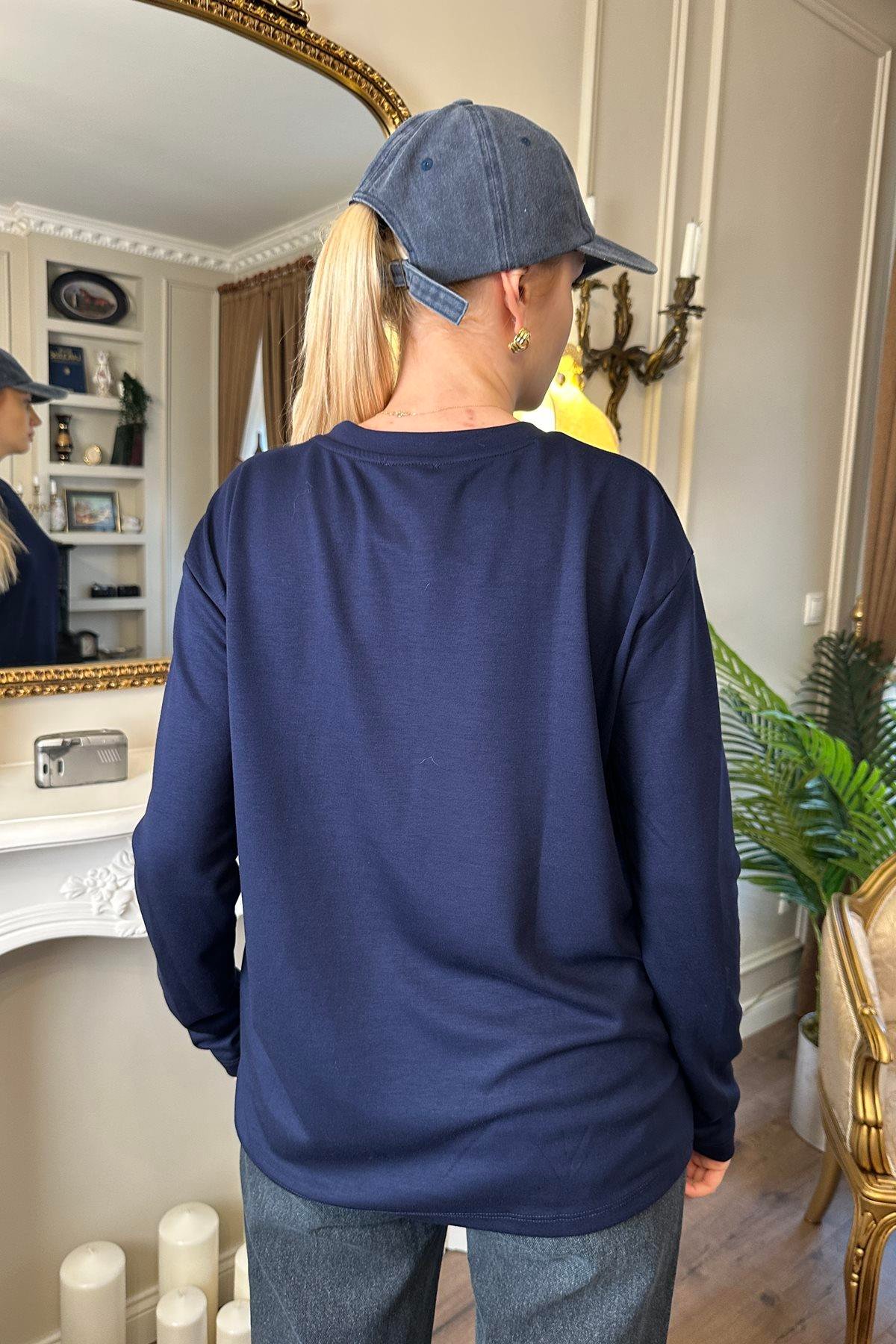 UZUN KOLLU MODAL TSHIRT