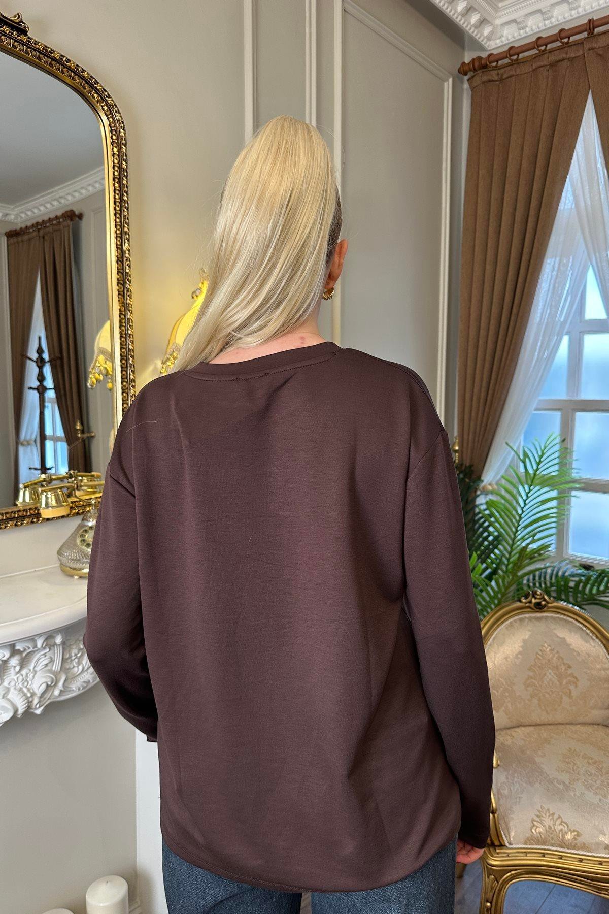 UZUN KOLLU MODAL TSHIRT