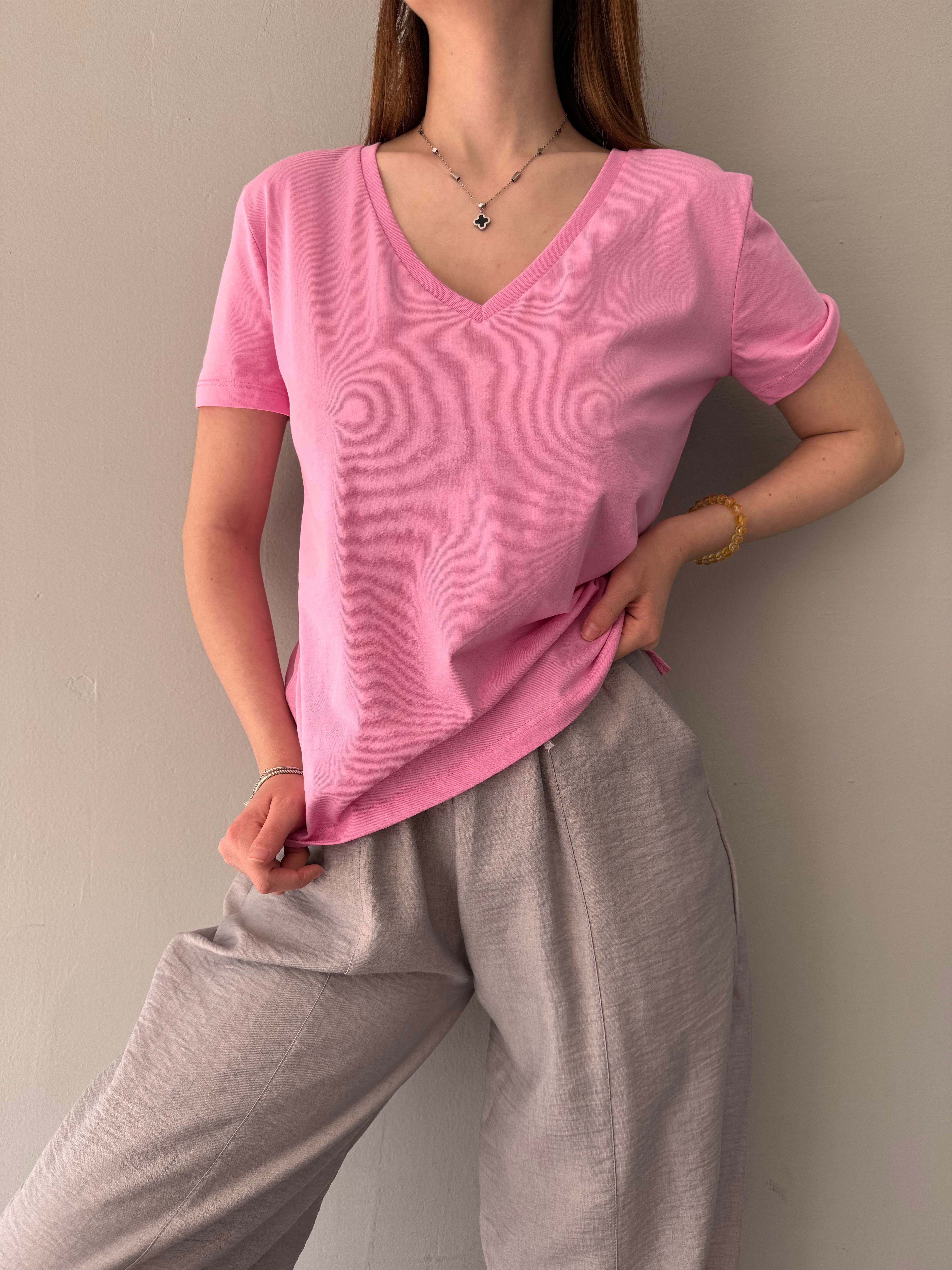 V YAKA BASIC TSHIRT