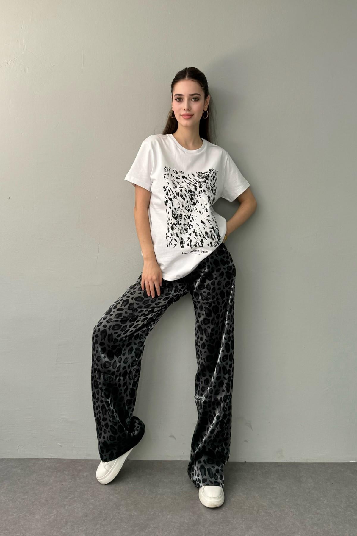 VARAK BASKI DETAYLI TSHIRT