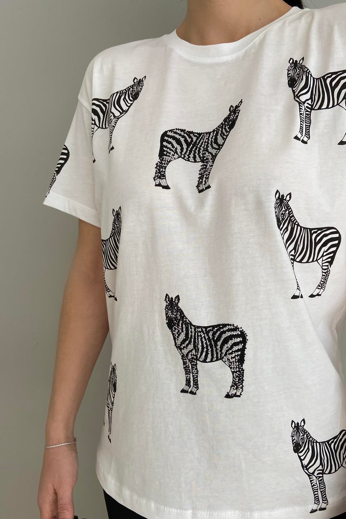 ZEBRA BASKILI TSHIRT