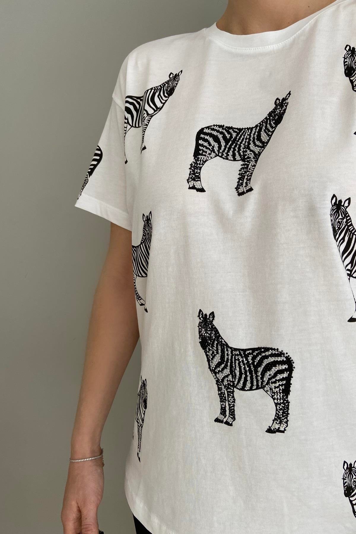 ZEBRA BASKILI TSHIRT