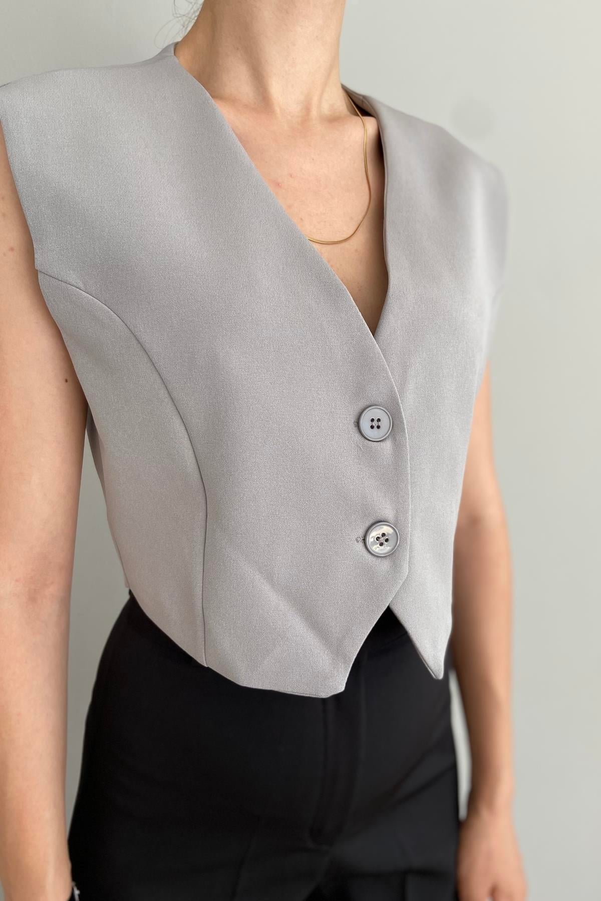 DÜZ BLAZER YELEK