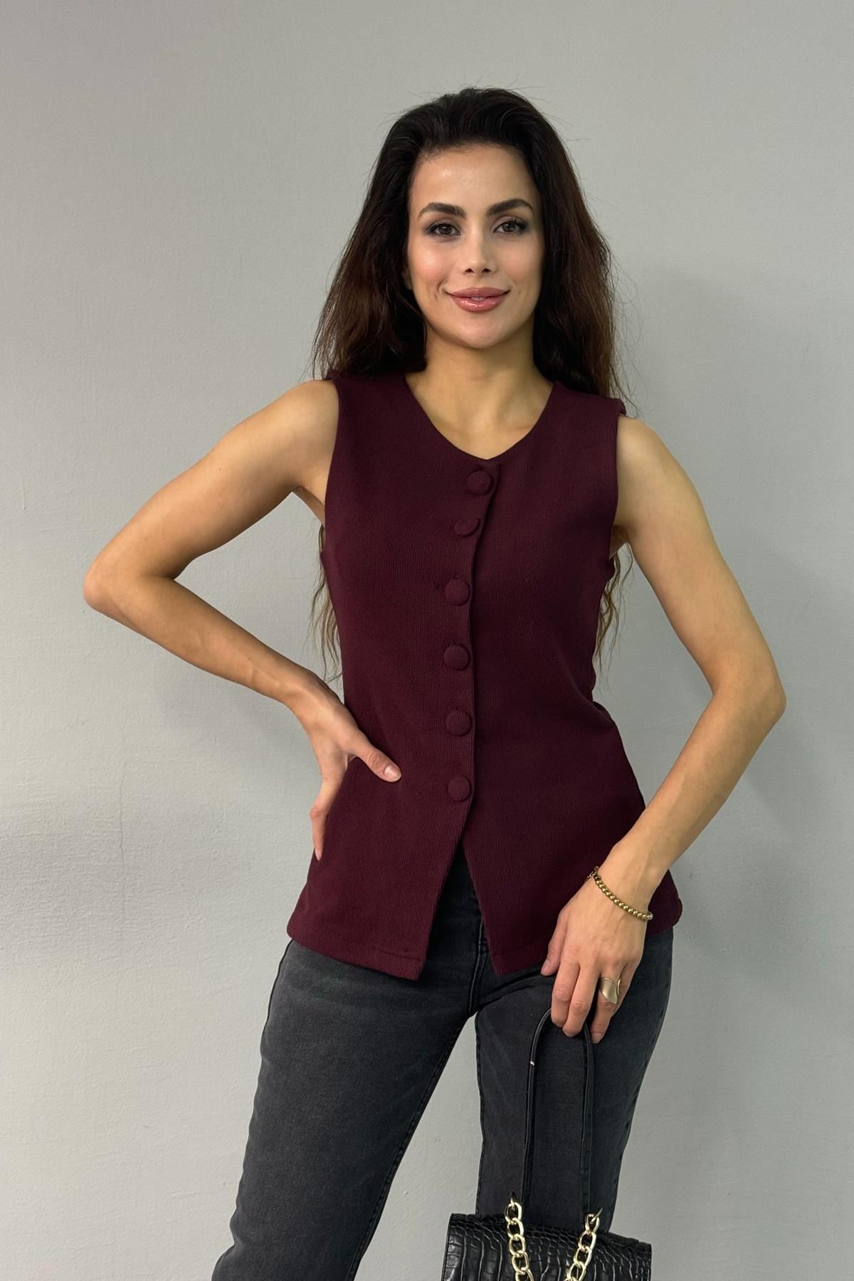 SELANİK DÜĞMELİ YELEK
