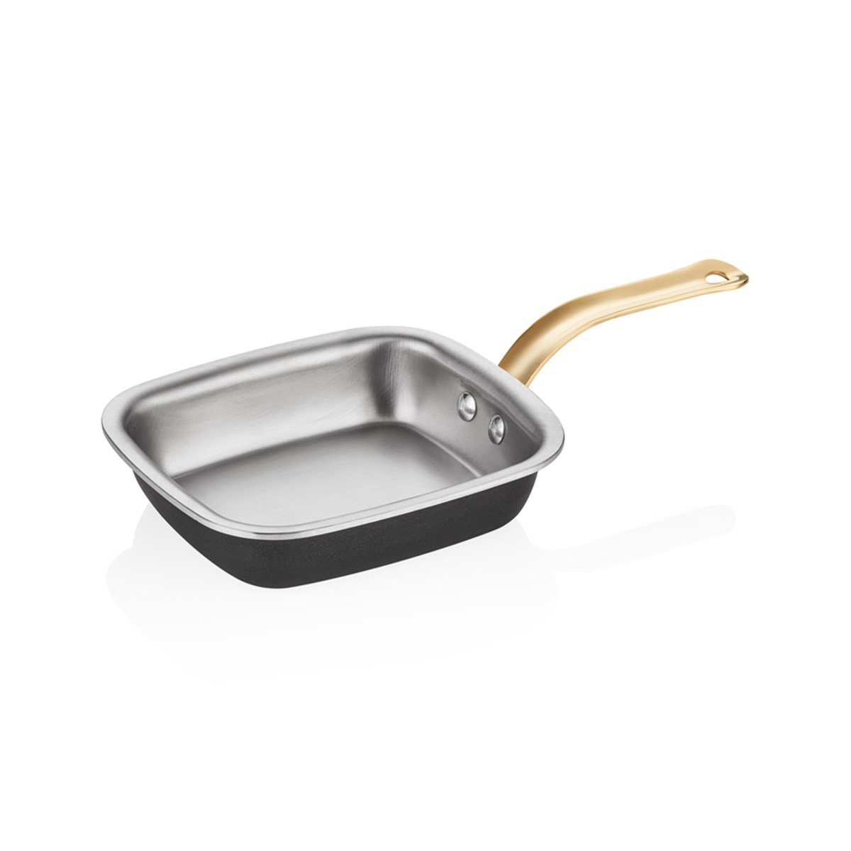 Black Pearl Mini Kare Tava 12*14cm - A 118KP 14 - BLACK PEARL TAVA