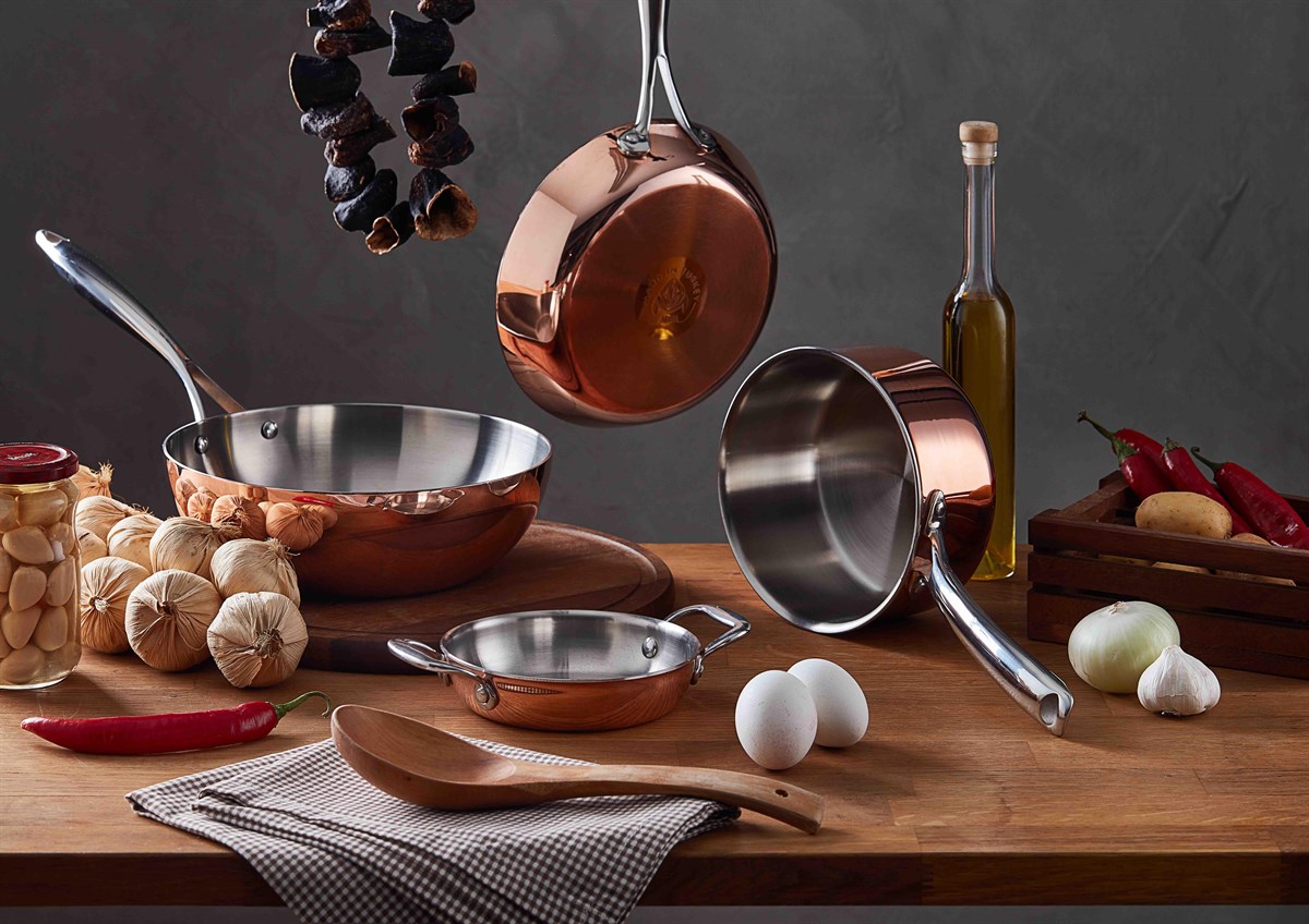 Elit Multi Metal Bakır Wok Tava - A 102WK - Elit MM Bakır Tavalar