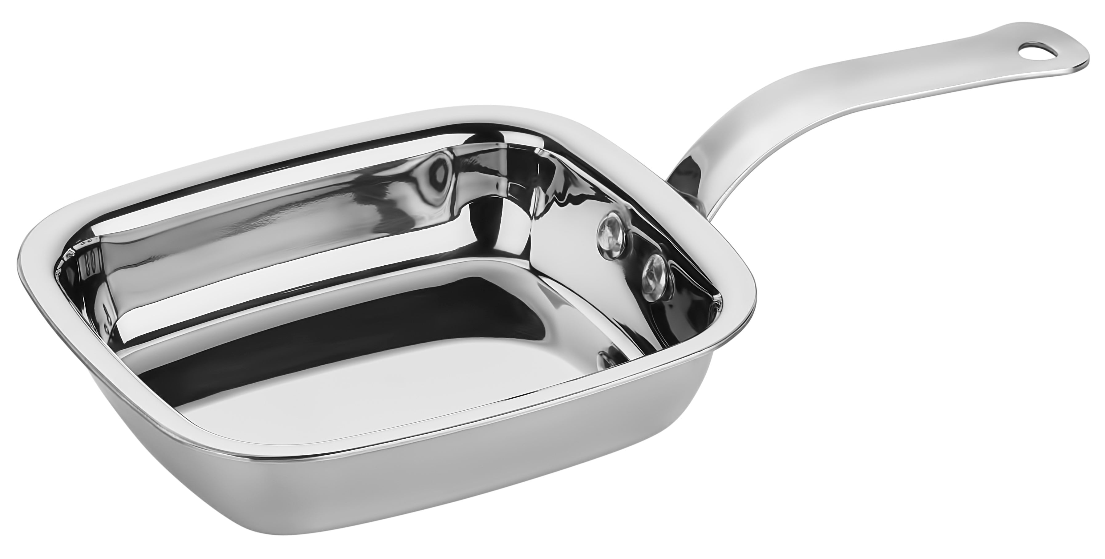 Multi Metal Çelik Kare Mini Tava - A 104KP 14 - MM Bakır İndüksiyon Tava