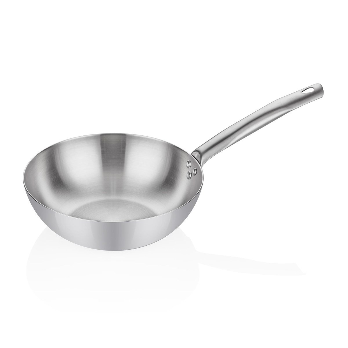 Multi-Metal Çelik Wok Tava - A 104WK - MM Çelik Tava