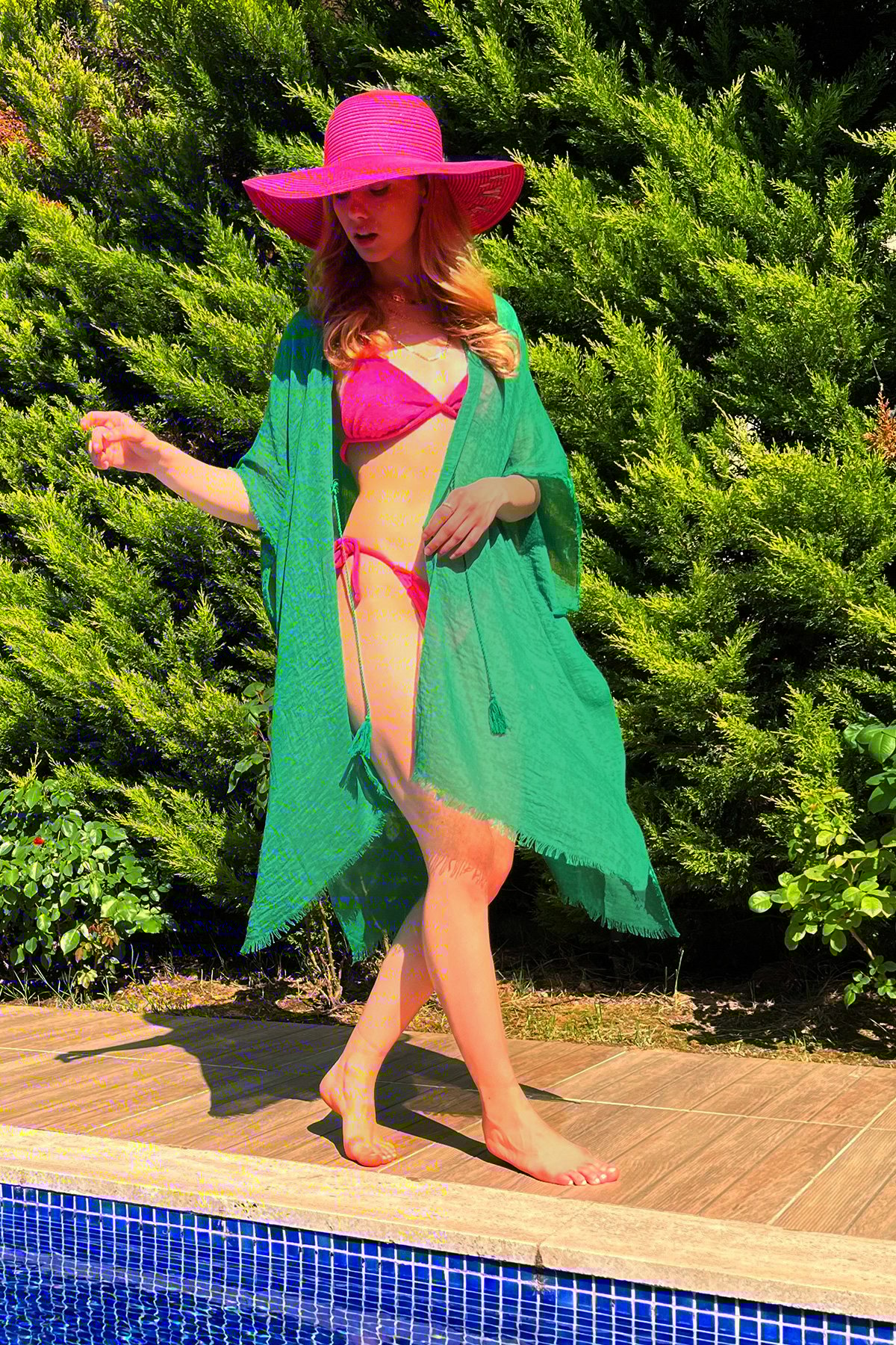 Bağlamalı Pareo - Yeşil