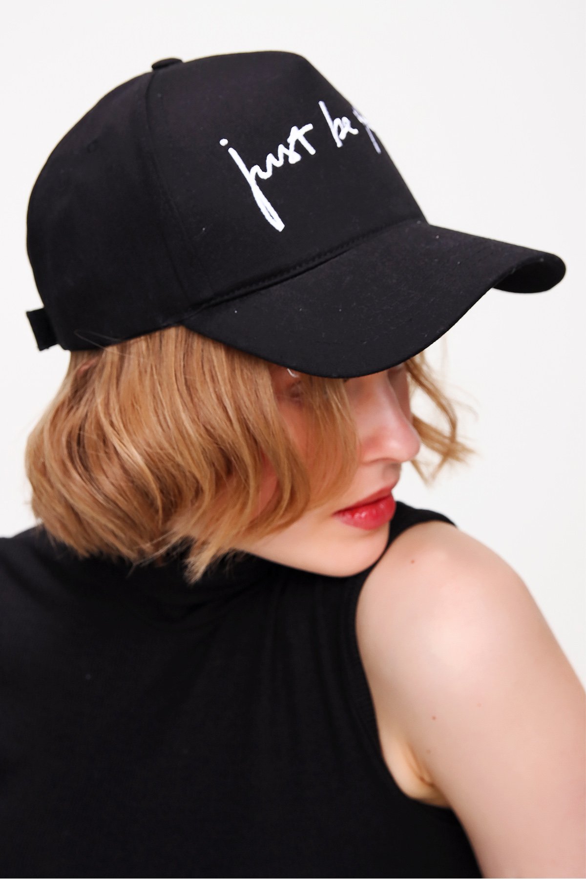 Baskılı Unisex Şapka - Siyah