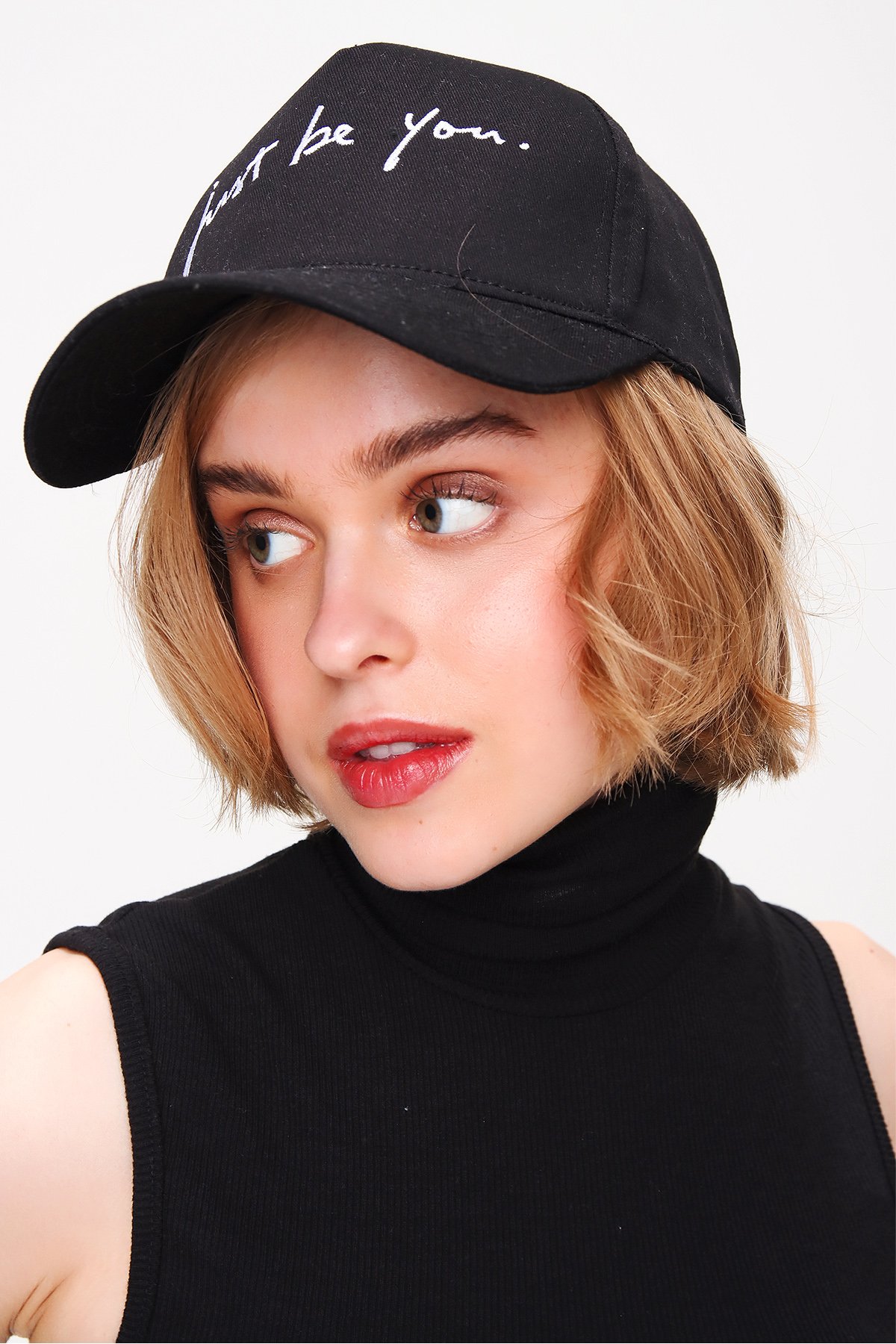 Baskılı Unisex Şapka - Siyah