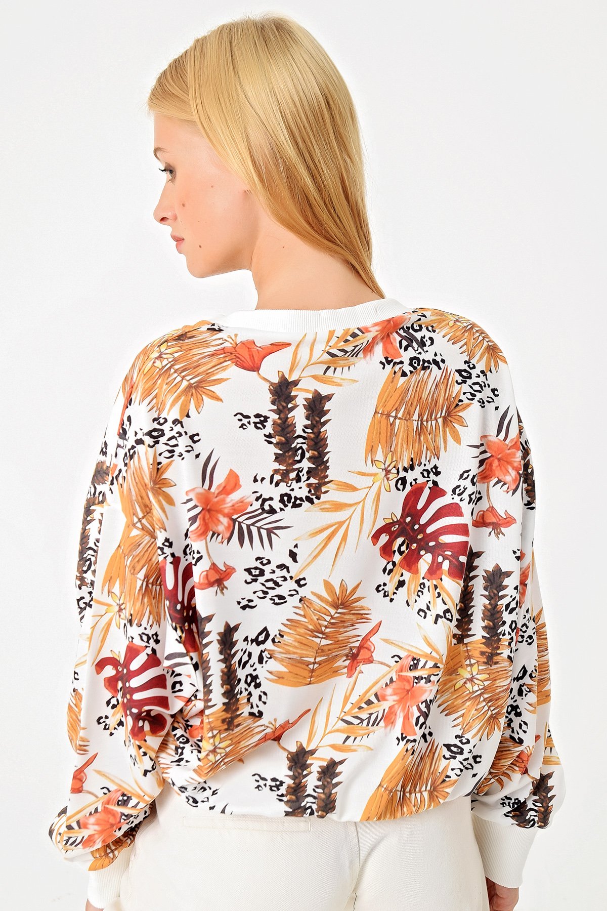 Dıgtal Baskılı  Sweatshırt - Hardal