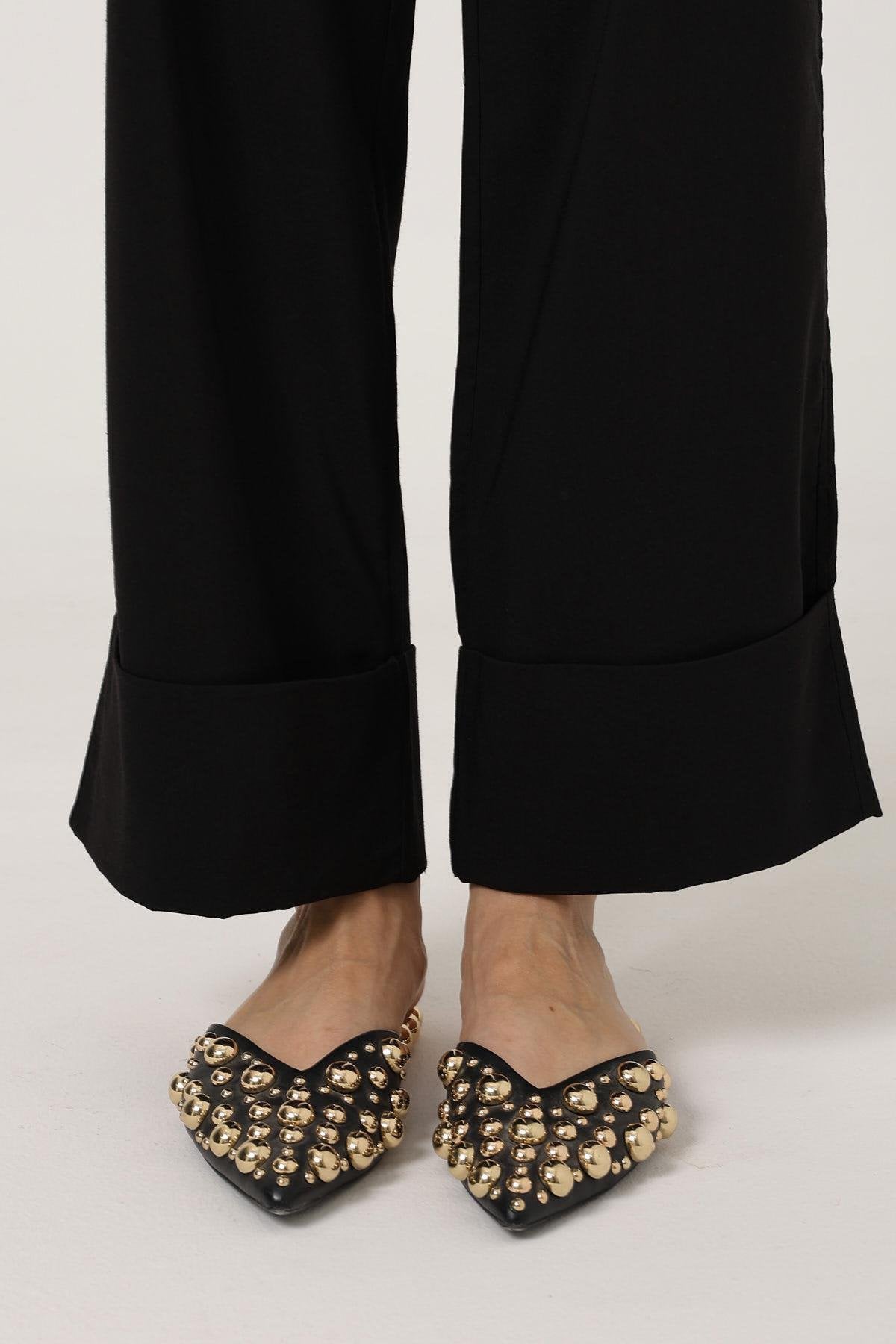 Duble Paça Pantolon - SİYAH