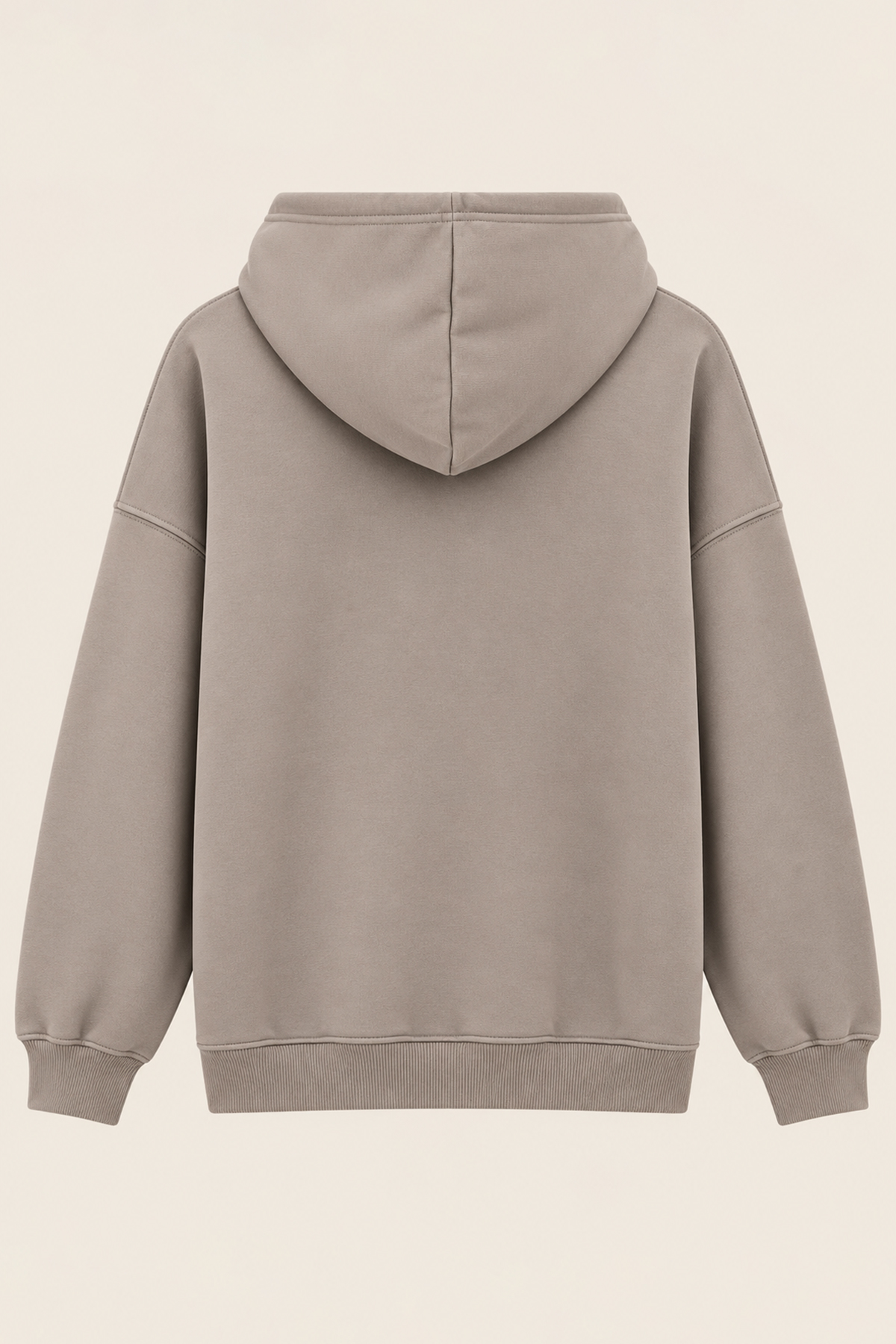 Kadın Bej Üç İplik Şardonlu Oversize Sweatshirt Alc-X15945