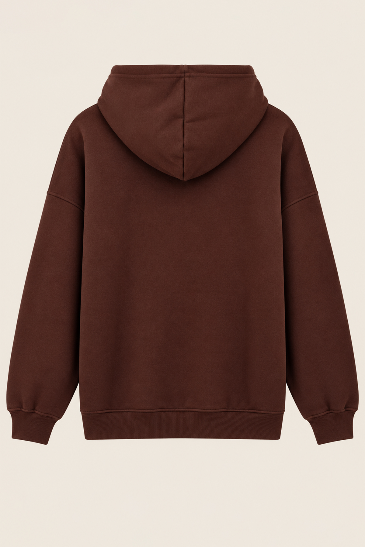 Kadın Kahve Üç İplik Şardonlu Oversize Sweatshirt Alc-X15945